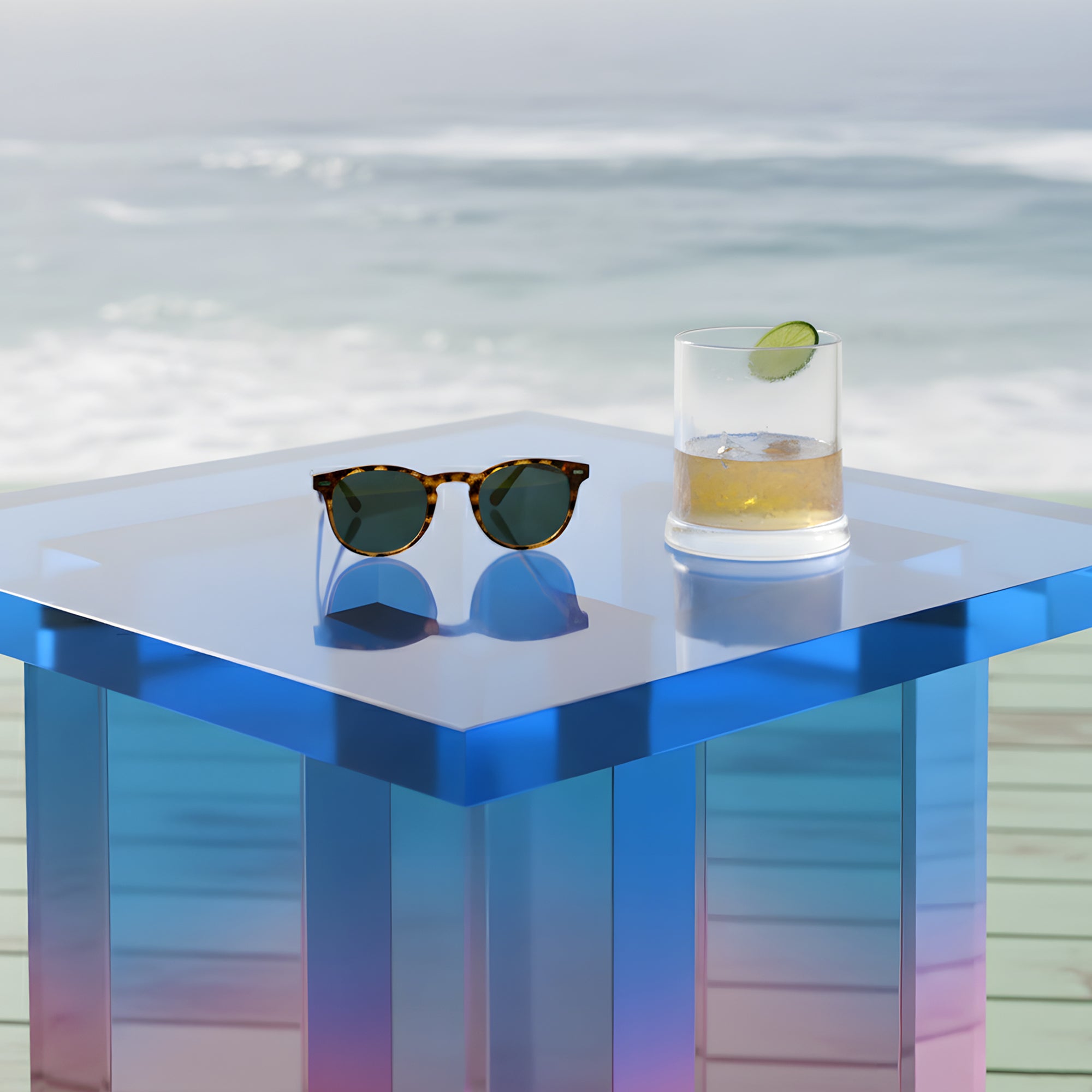 Odder Acrylic Side Table