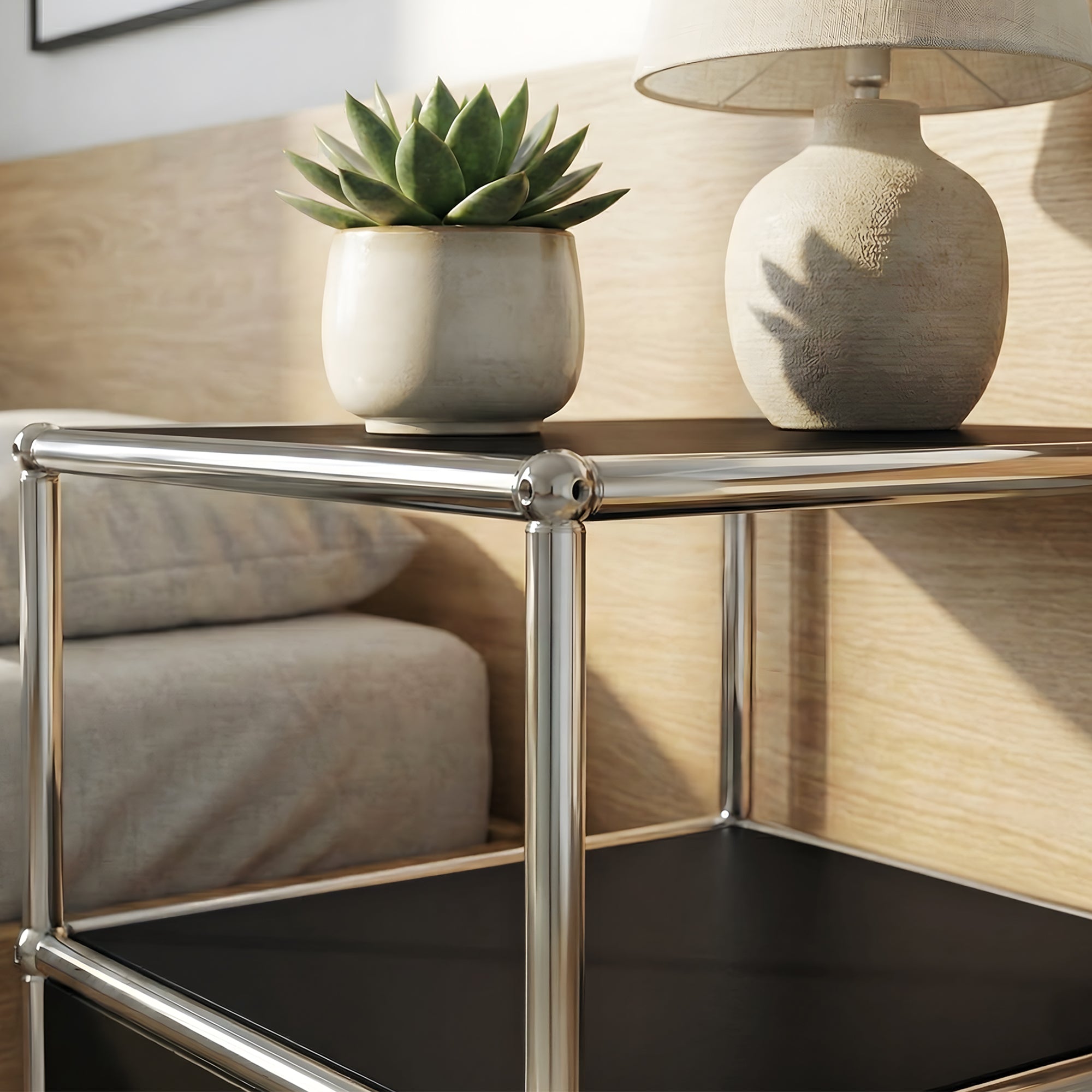 Rødovre Stainless Steel Bedside Table