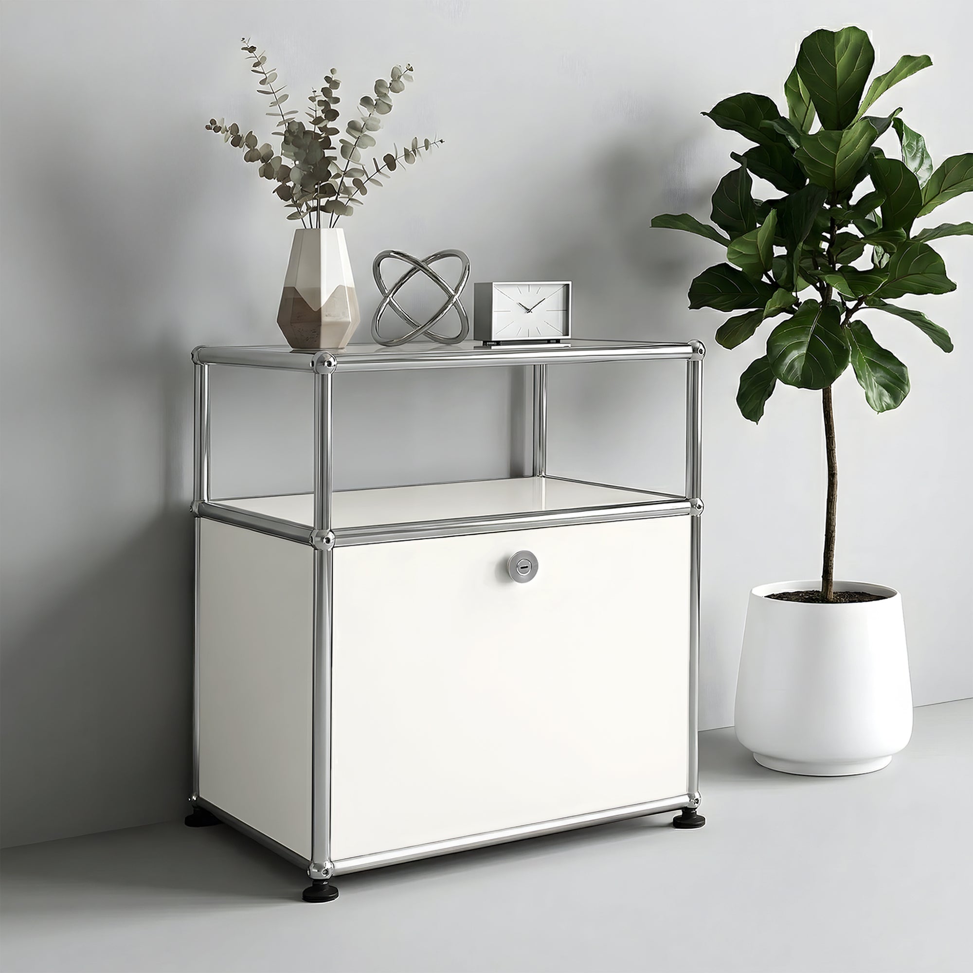 Rødovre Stainless Steel Bedside Table