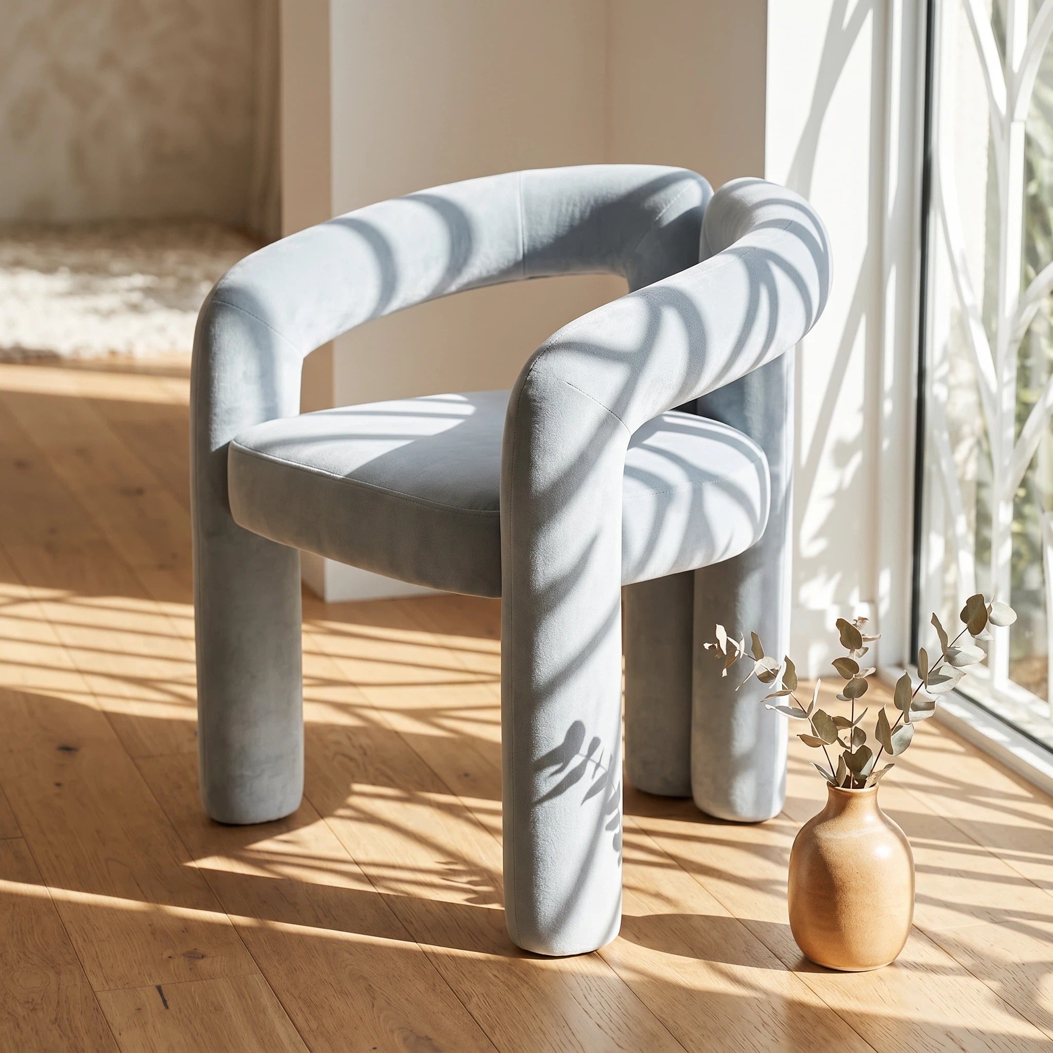 Sandness Padded Lounge Accent Chair | Replica Dudet Chair