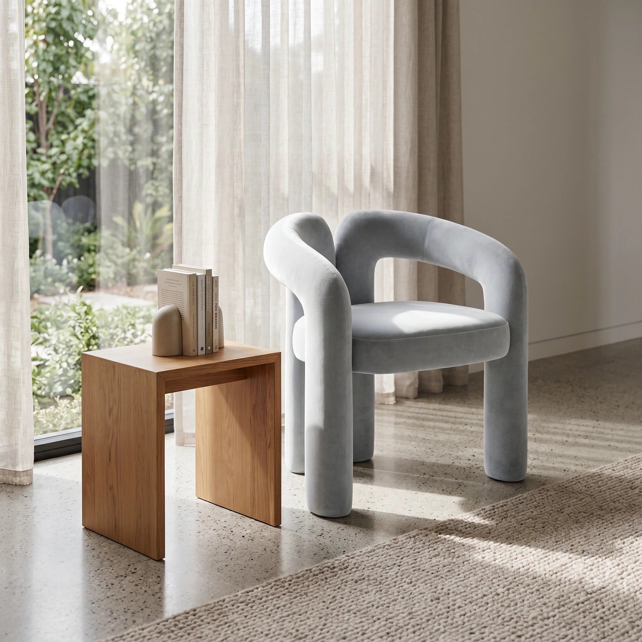Sandness Padded Lounge Accent Chair | Replica Dudet Chair