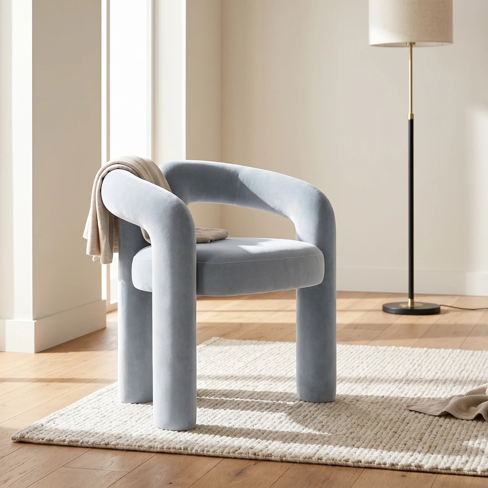 Sandness Padded Lounge Accent Chair | Replica Dudet Chair