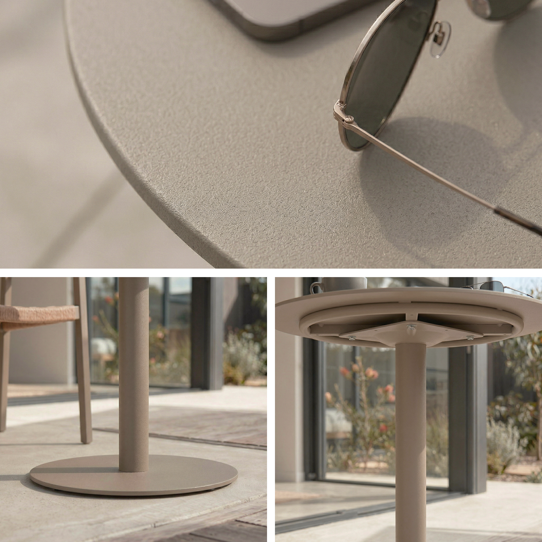Slagelse Metal Round Side Table