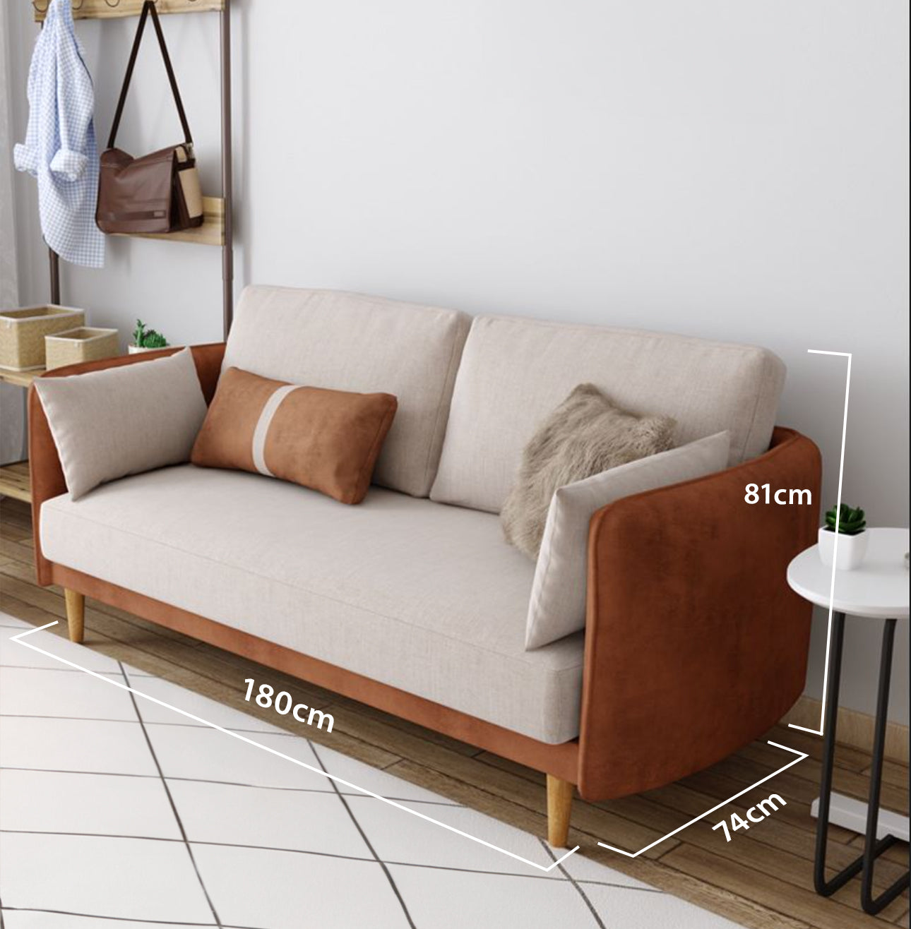 Arno 3 Seater Linen Sofa