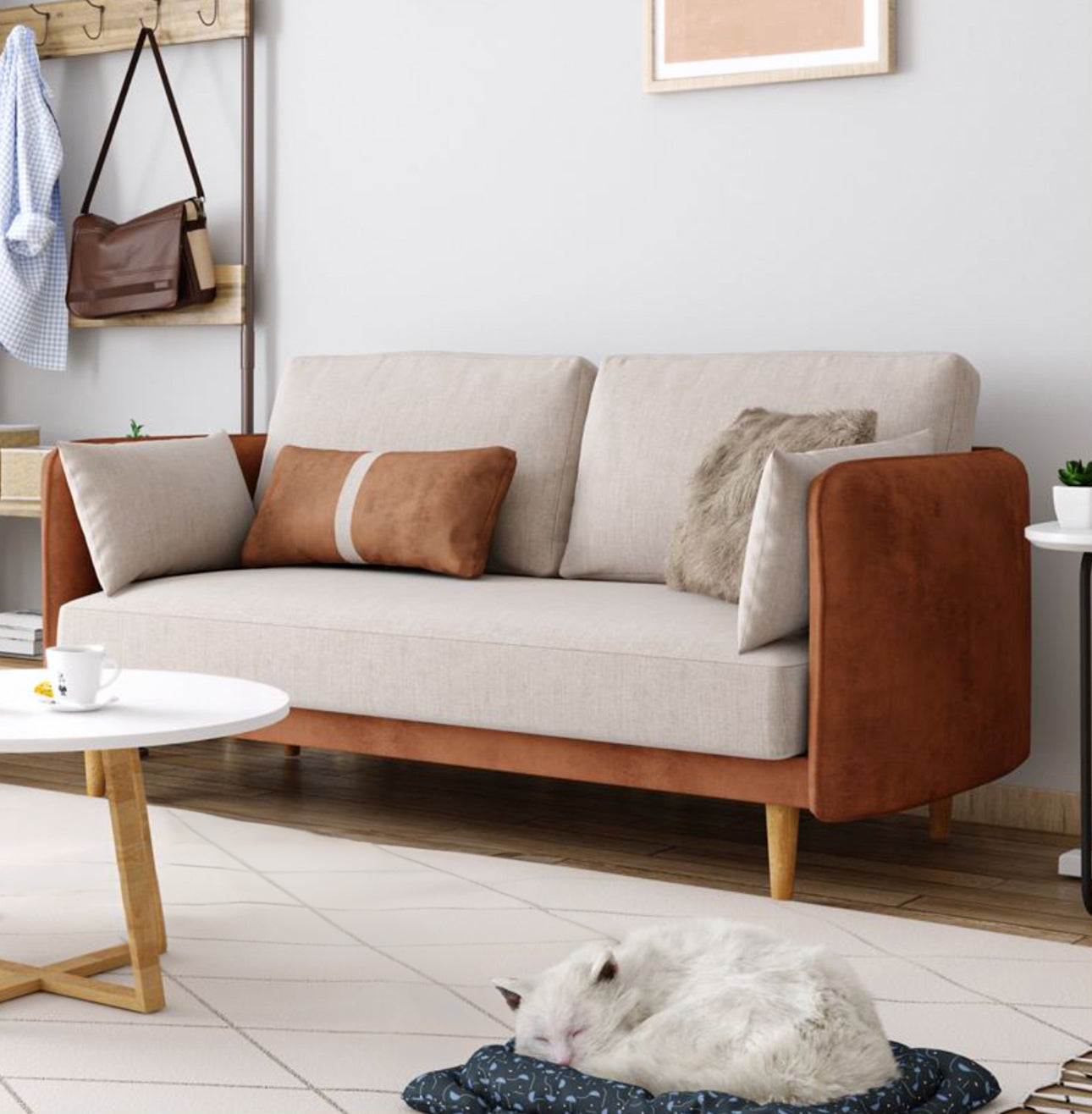 Arno 3 Seater Linen Sofa