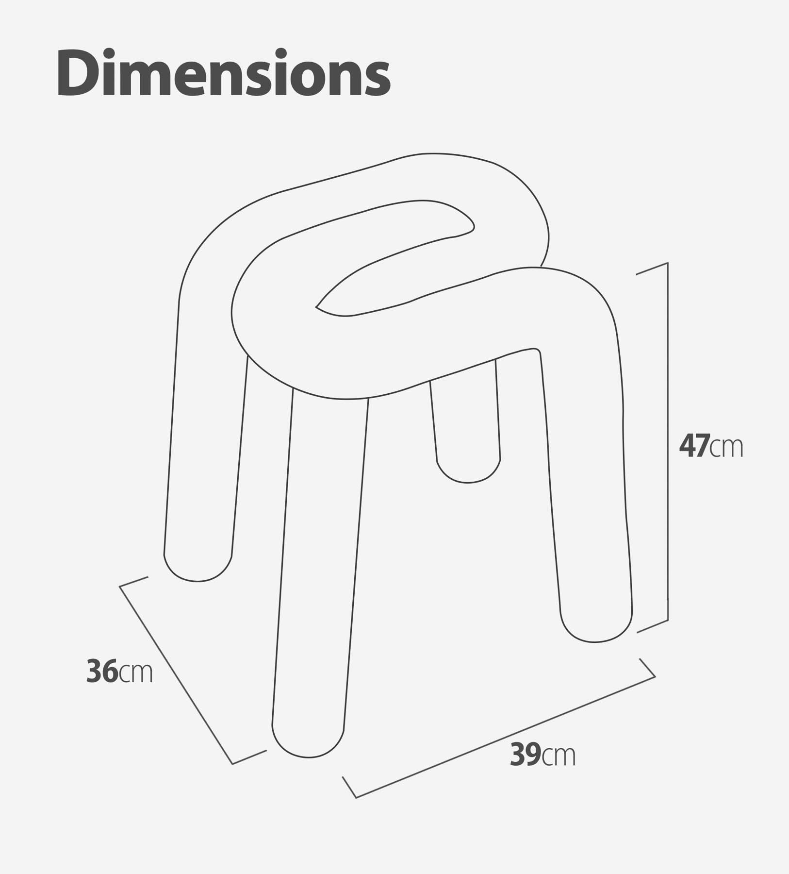 Dio BOLD Stool Series - Ocean Blue