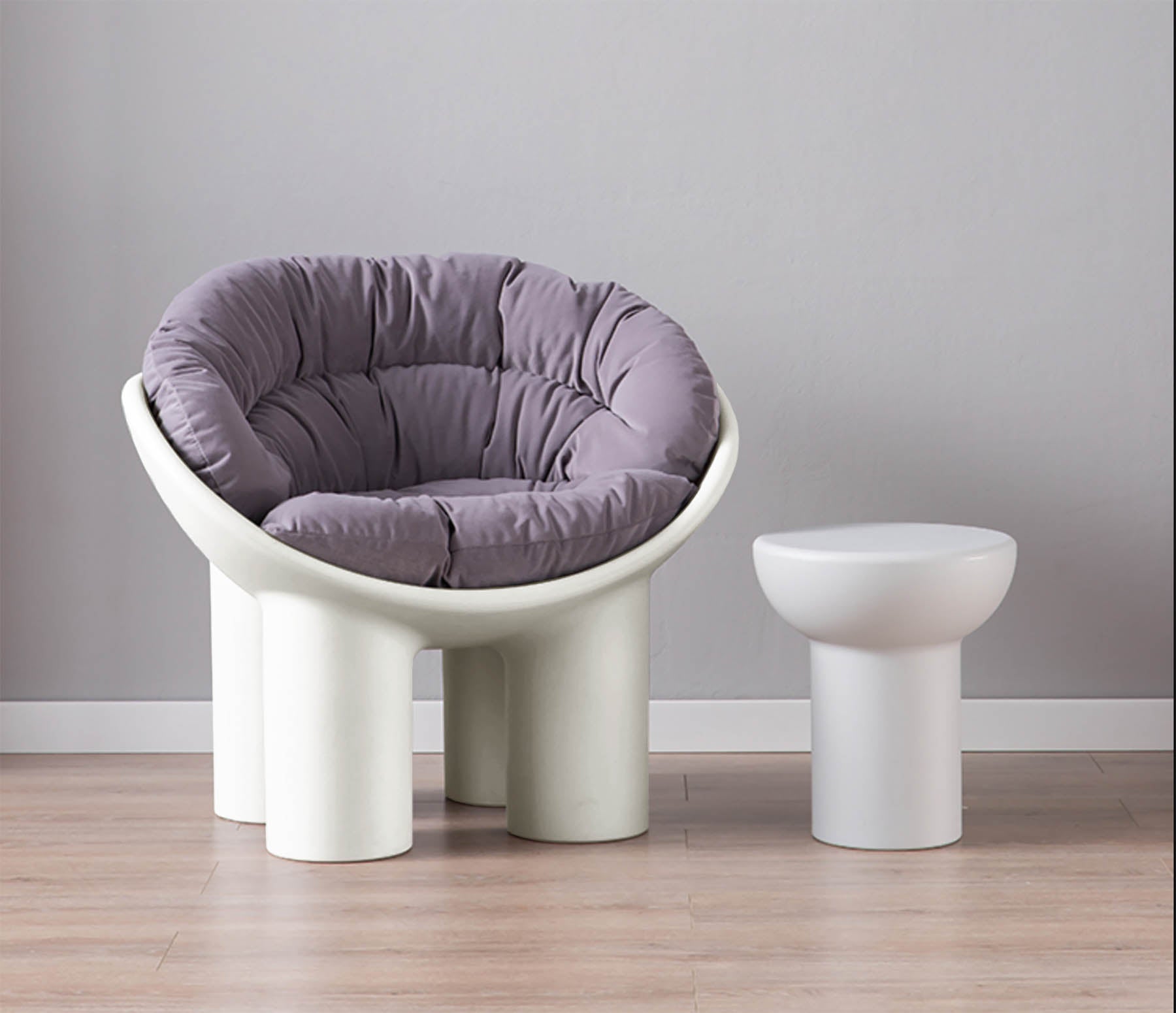 Riala Roly Poly Chair - White