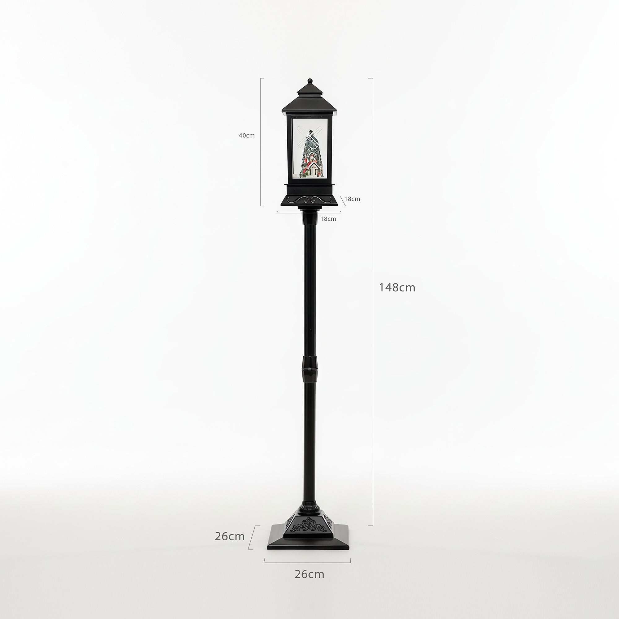 Storgatan Christmas Lamp Post - Black