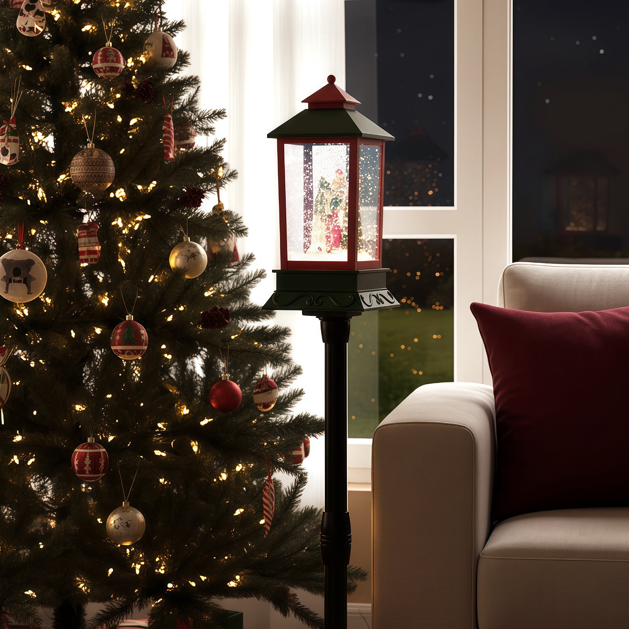 Storgatan Christmas Lamp Post - Green