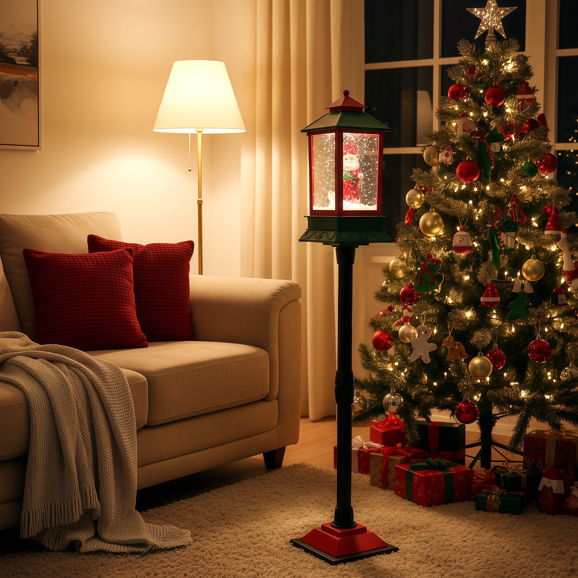 Storgatan Christmas Lamp Post - Green