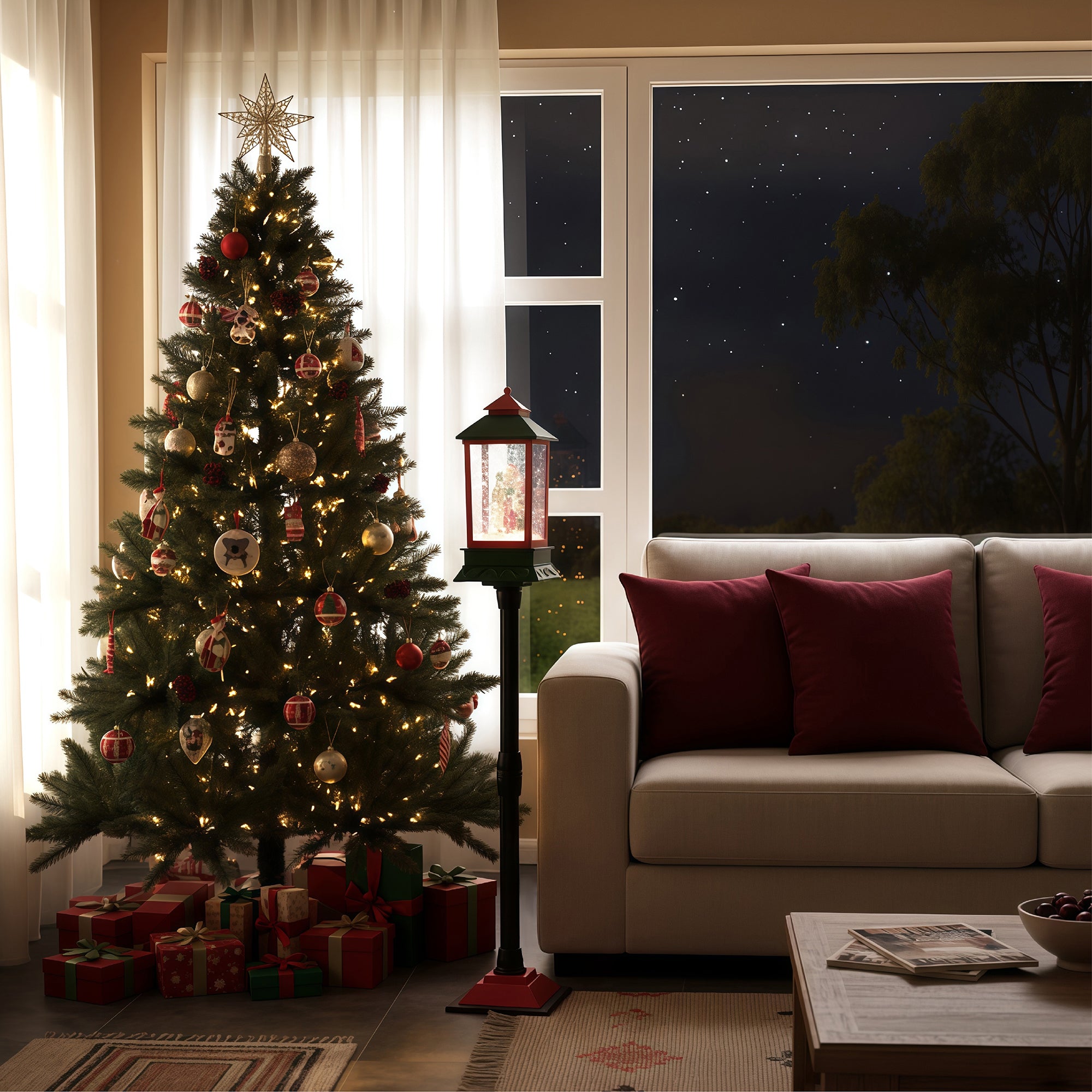 Storgatan Christmas Lamp Post - Green