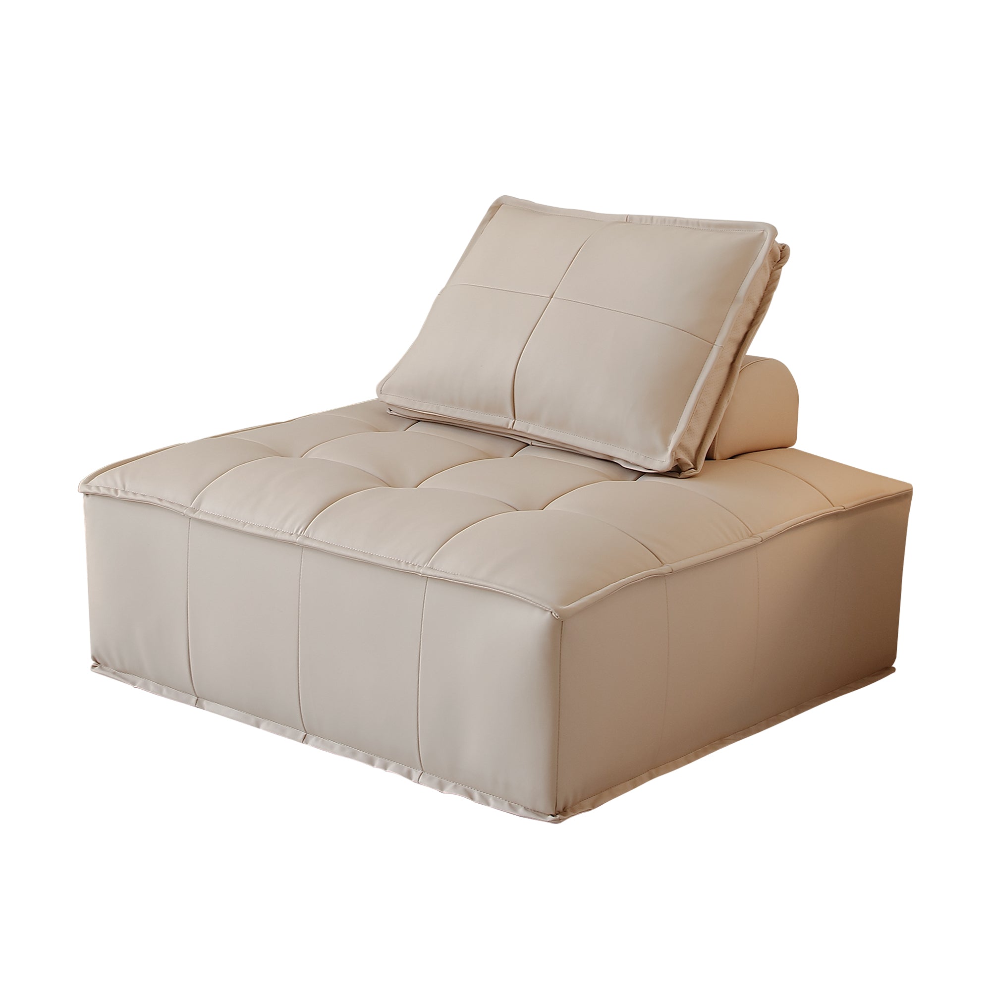 Stava Large Modular Tofu Sofa Beige