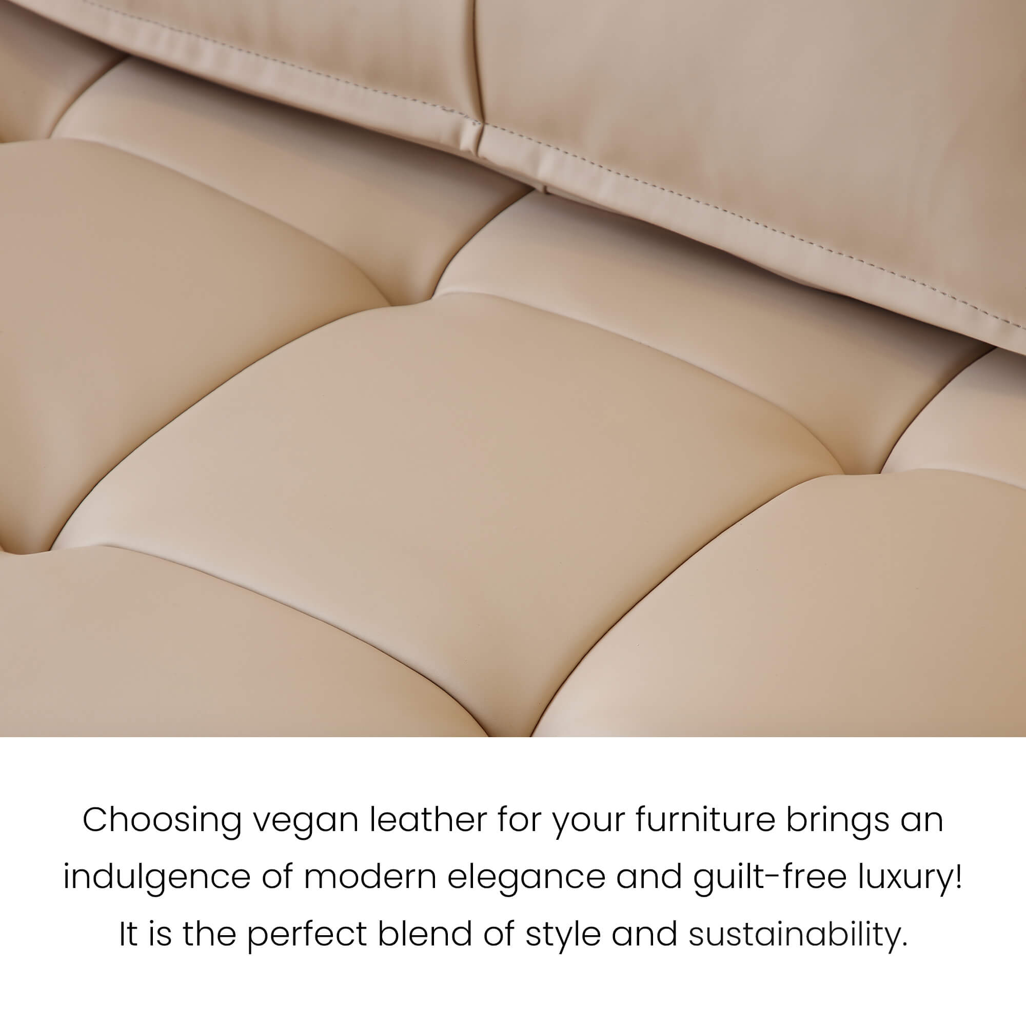 Stava Large Modular Tofu Sofa Beige
