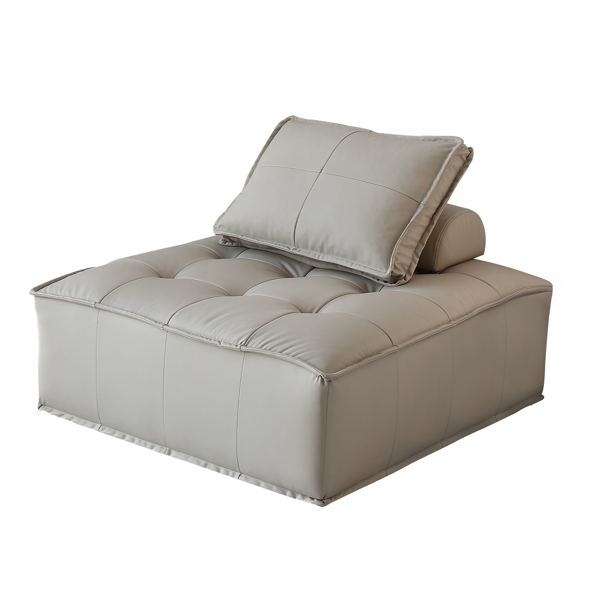 Stava Large Modular Tofu Sofa Grey
