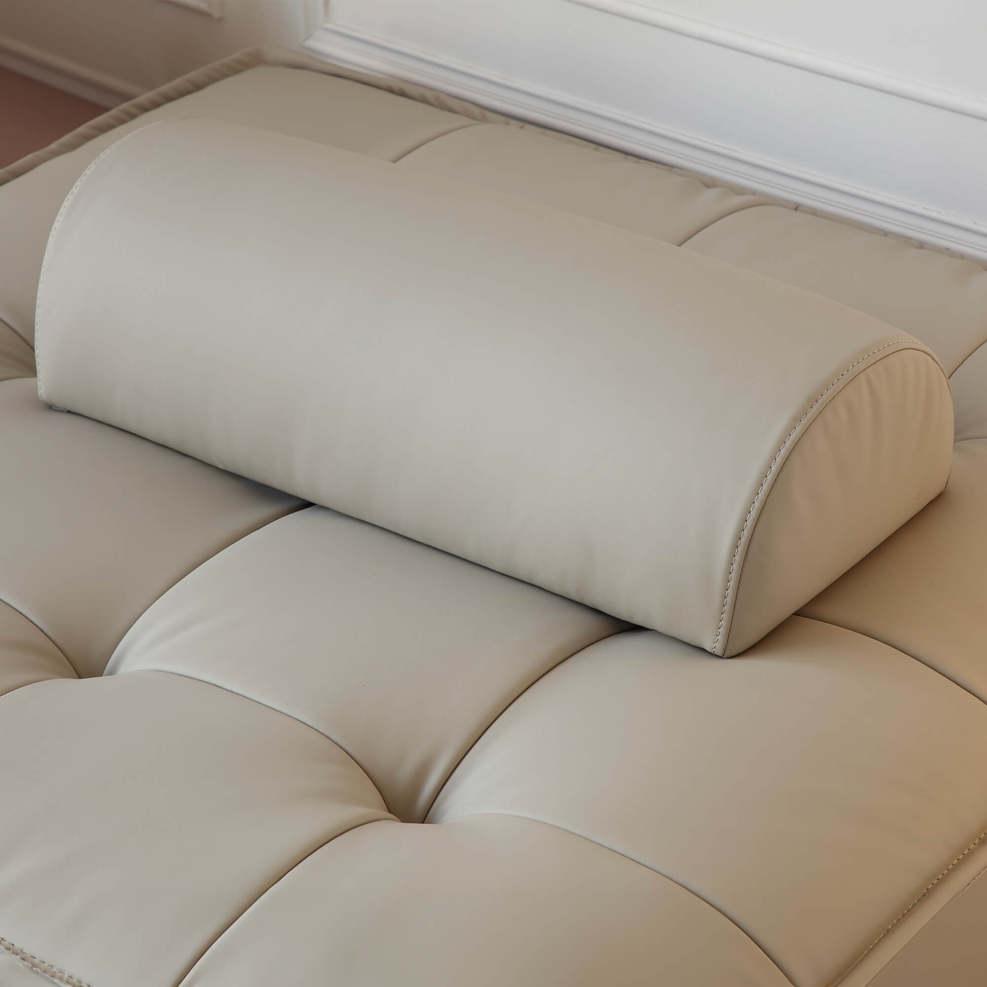 Stava Large Modular Tofu Sofa Grey
