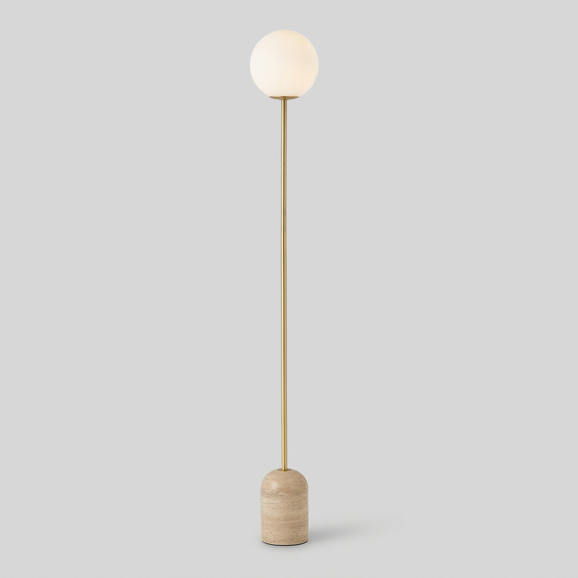 Marken Travertine Floor Lamp