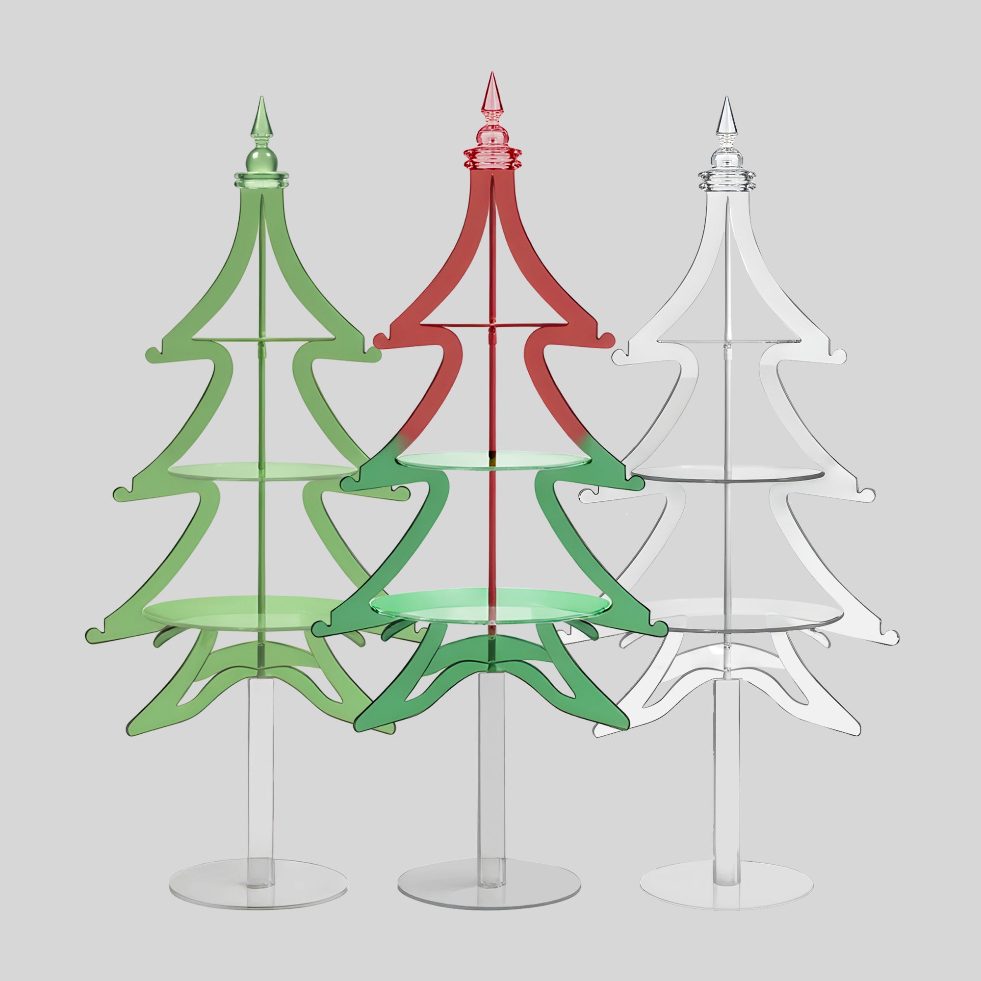 Södergatan 3-Tier Acrylic Christmas Tree Dessert Stand