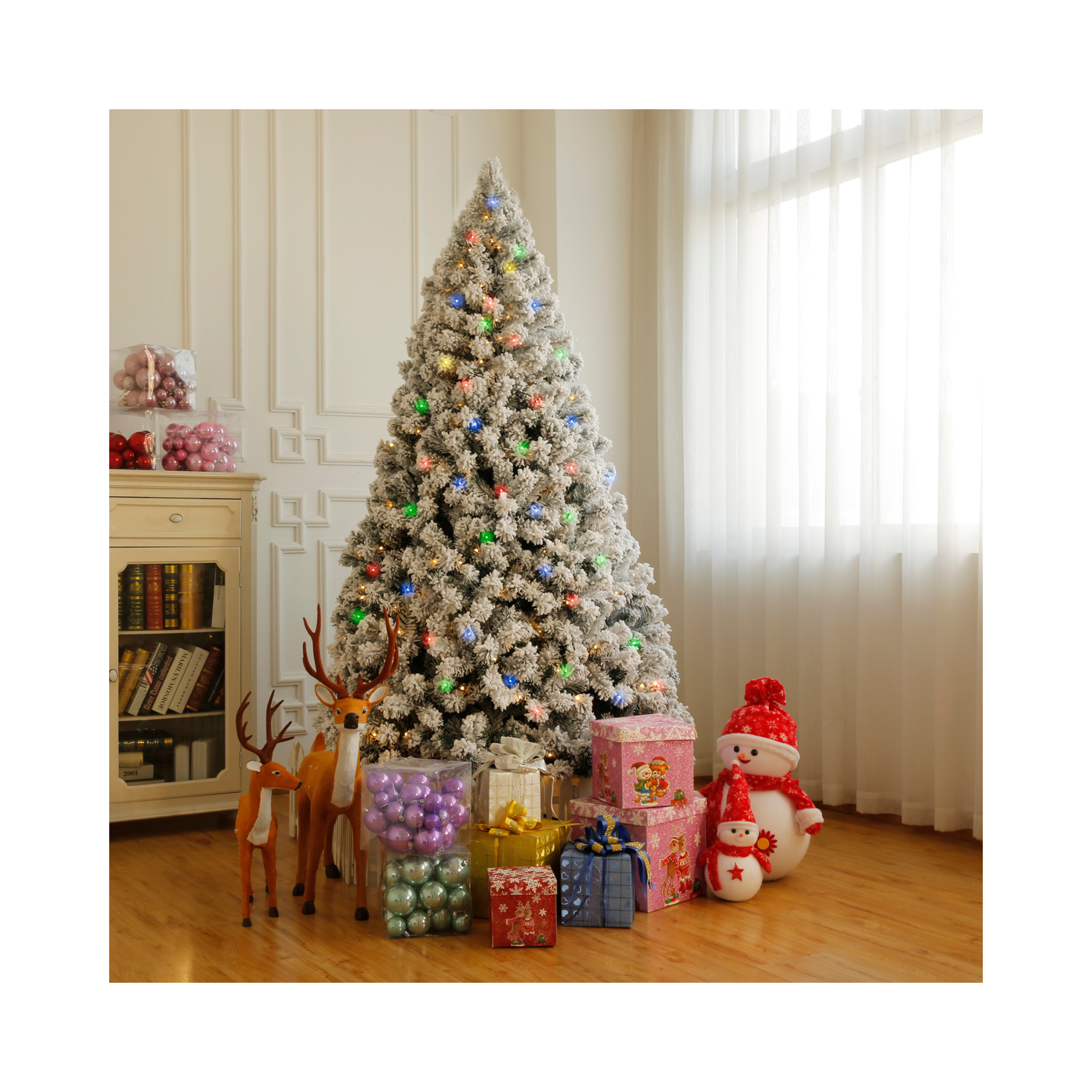 Vitim Snow Flocked LED Christmas Tree 1.8m