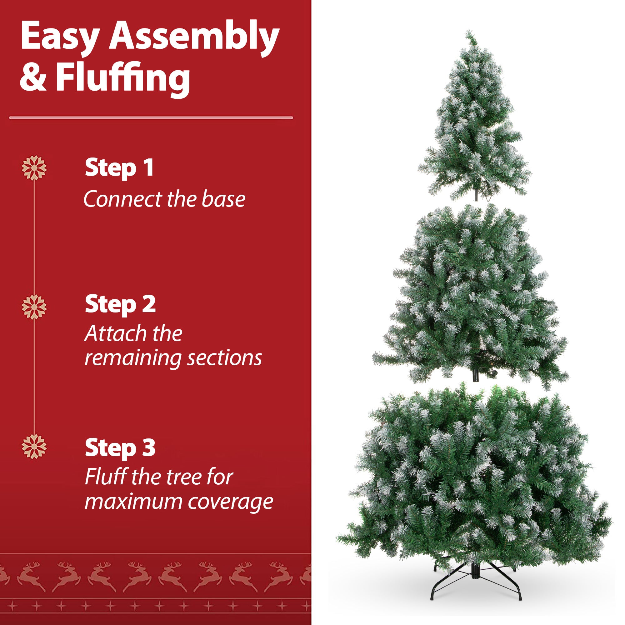 180cm Snowy Tip Christmas Tree