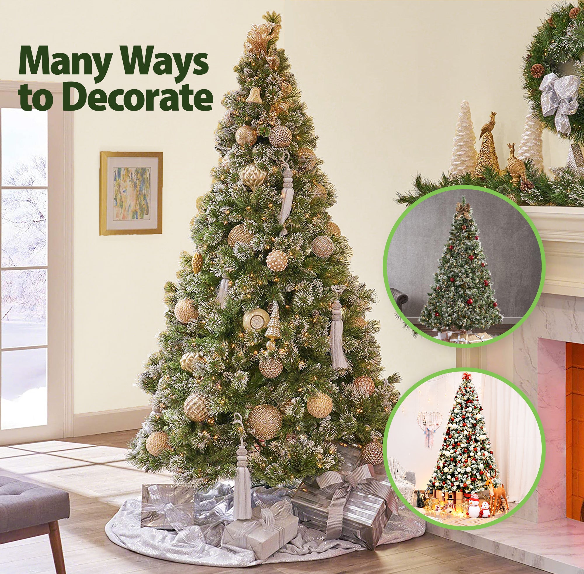 180cm Snowy Tip Christmas Tree