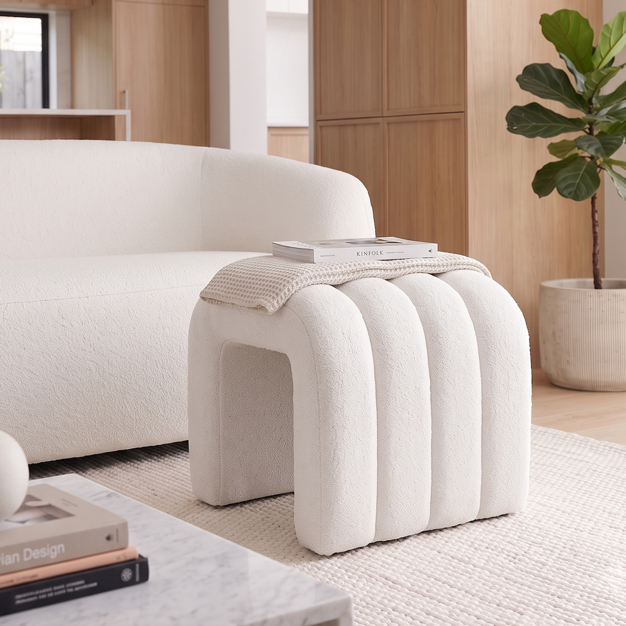 Skara Arch Ottoman Stool