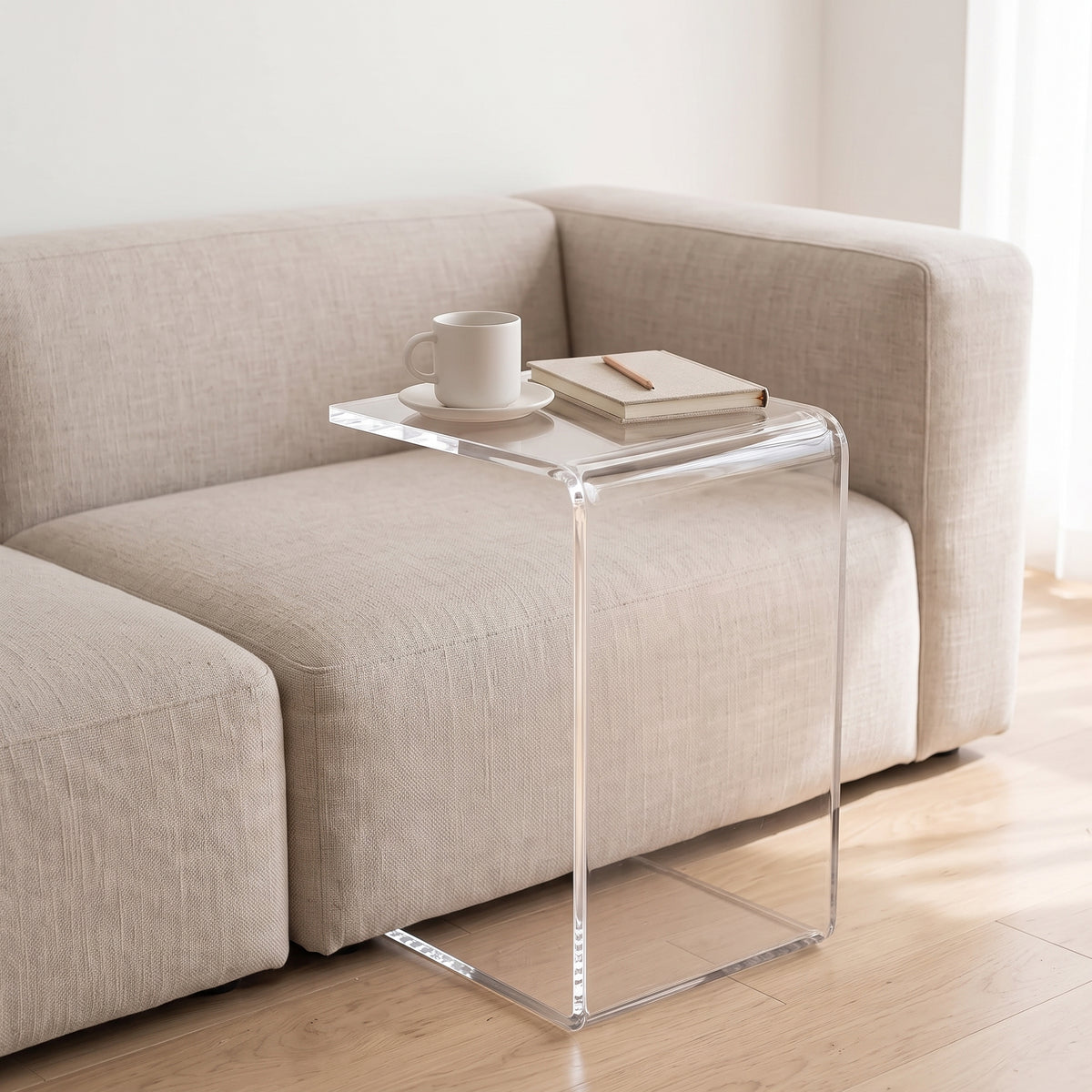 Allerød 2-in-1 Acrylic Side Table