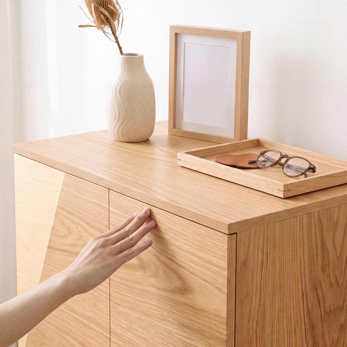 Åndalsnes Shoe Rack Storage Cabinet - 2 Door