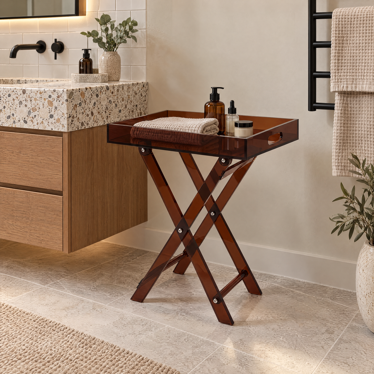 Askim Acrylic Folding Tray Table