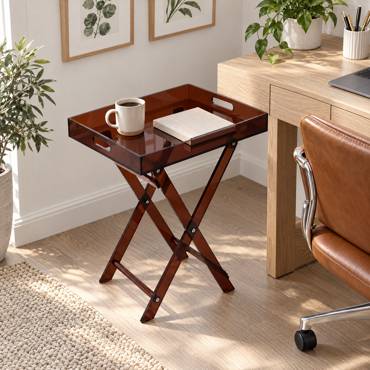 Askim Acrylic Folding Tray Table
