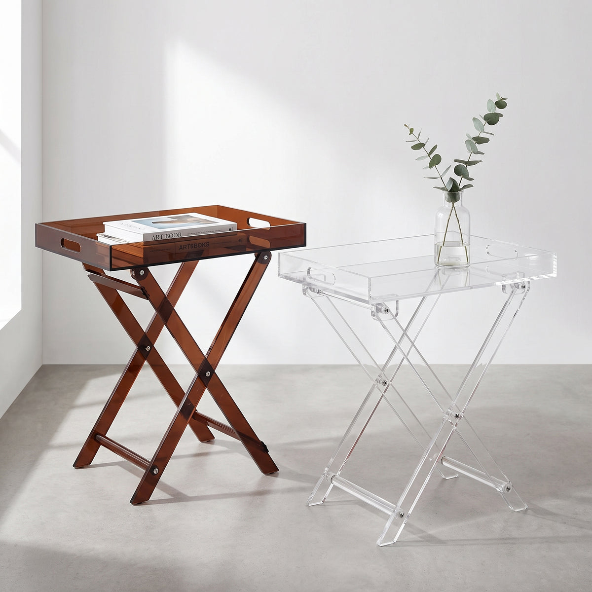 Askim Acrylic Folding Tray Table