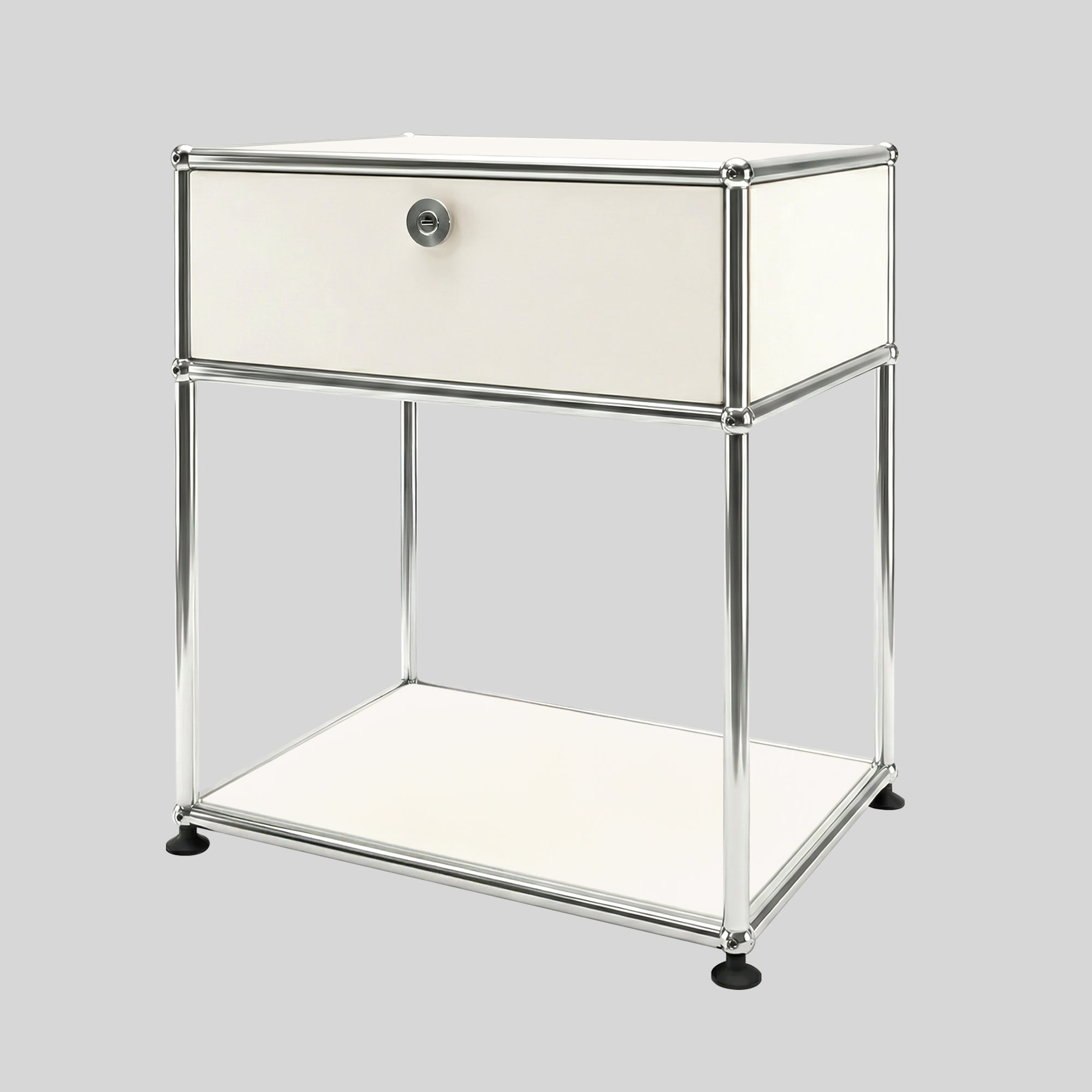 Brædstrup Stainless Steel Bedside Table