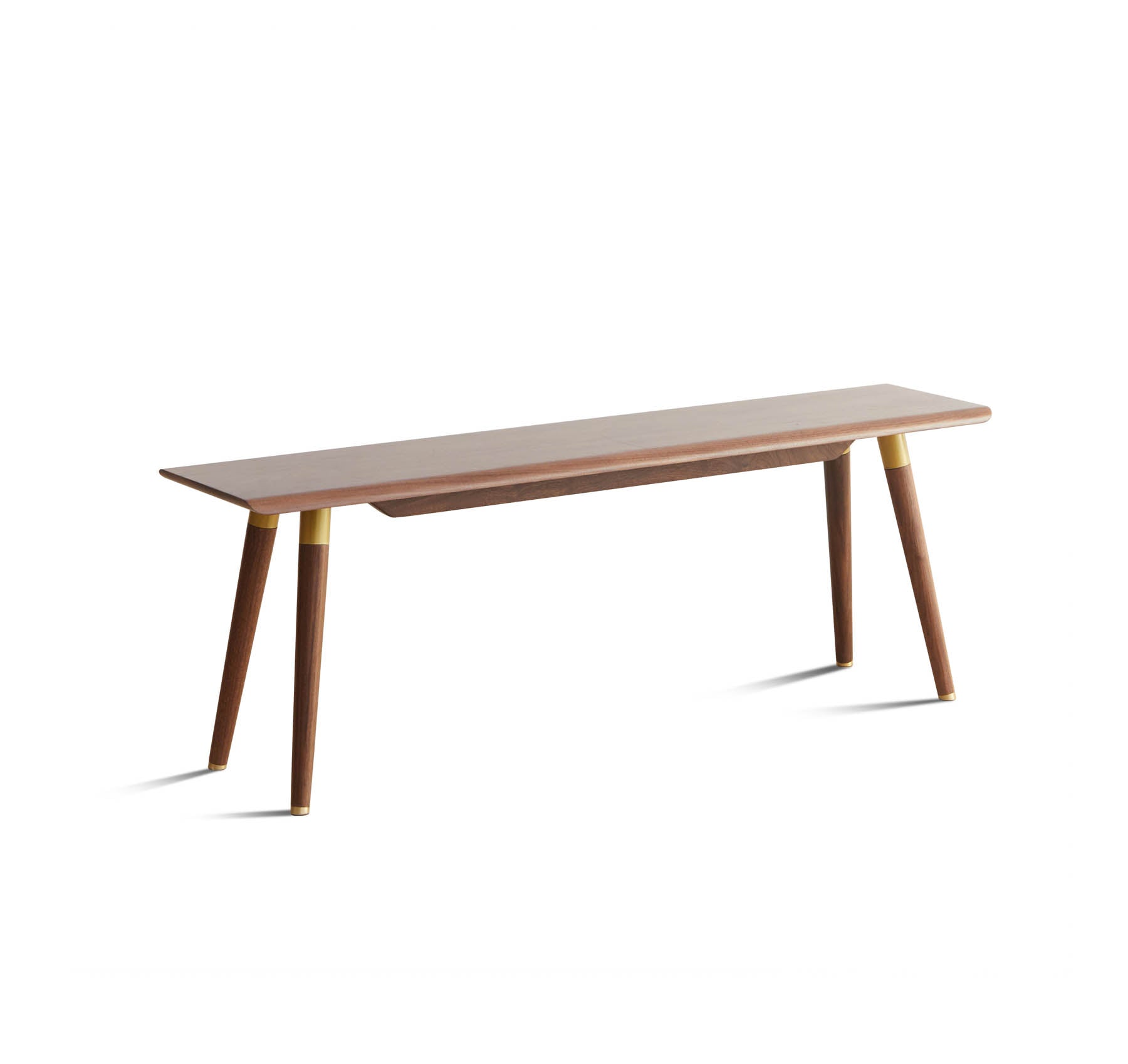 Haregade Solid Walnut Wood Ottoman Bench