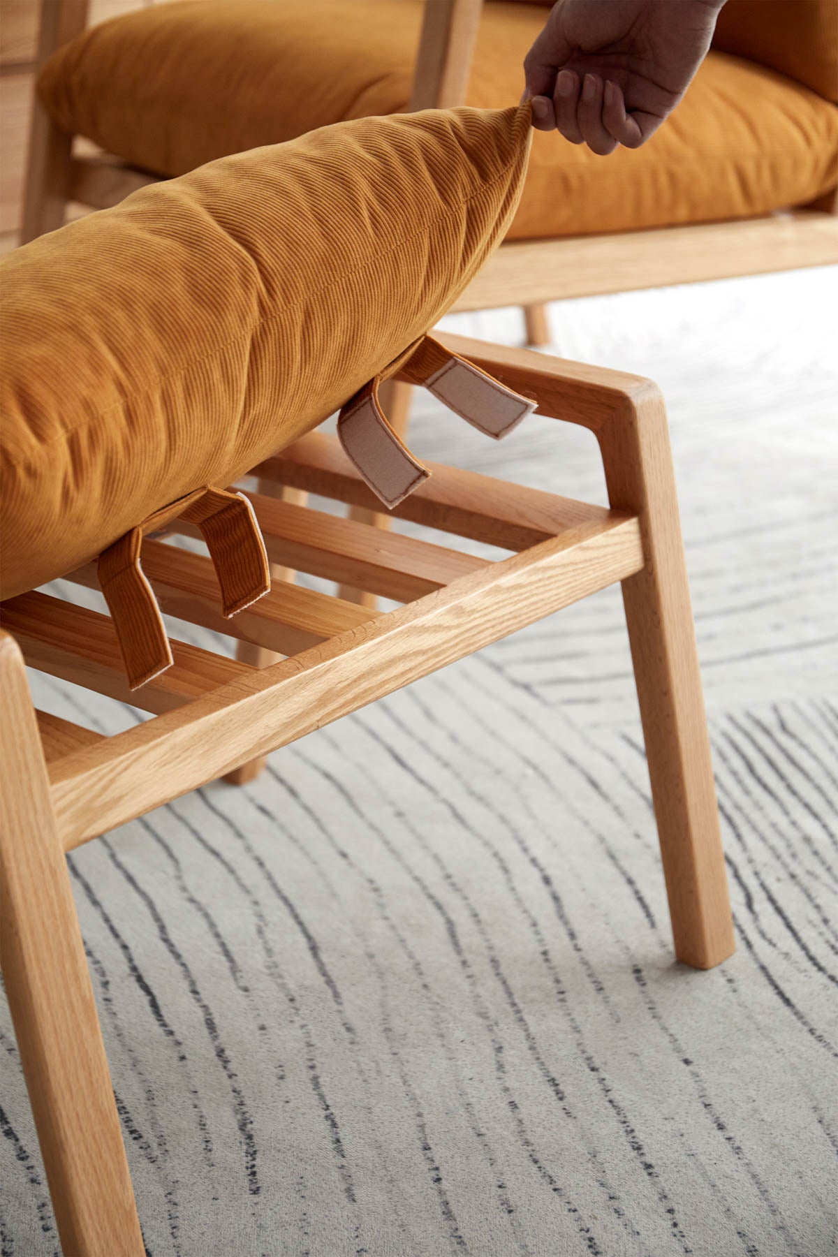 Niane Solid Oak Armchair