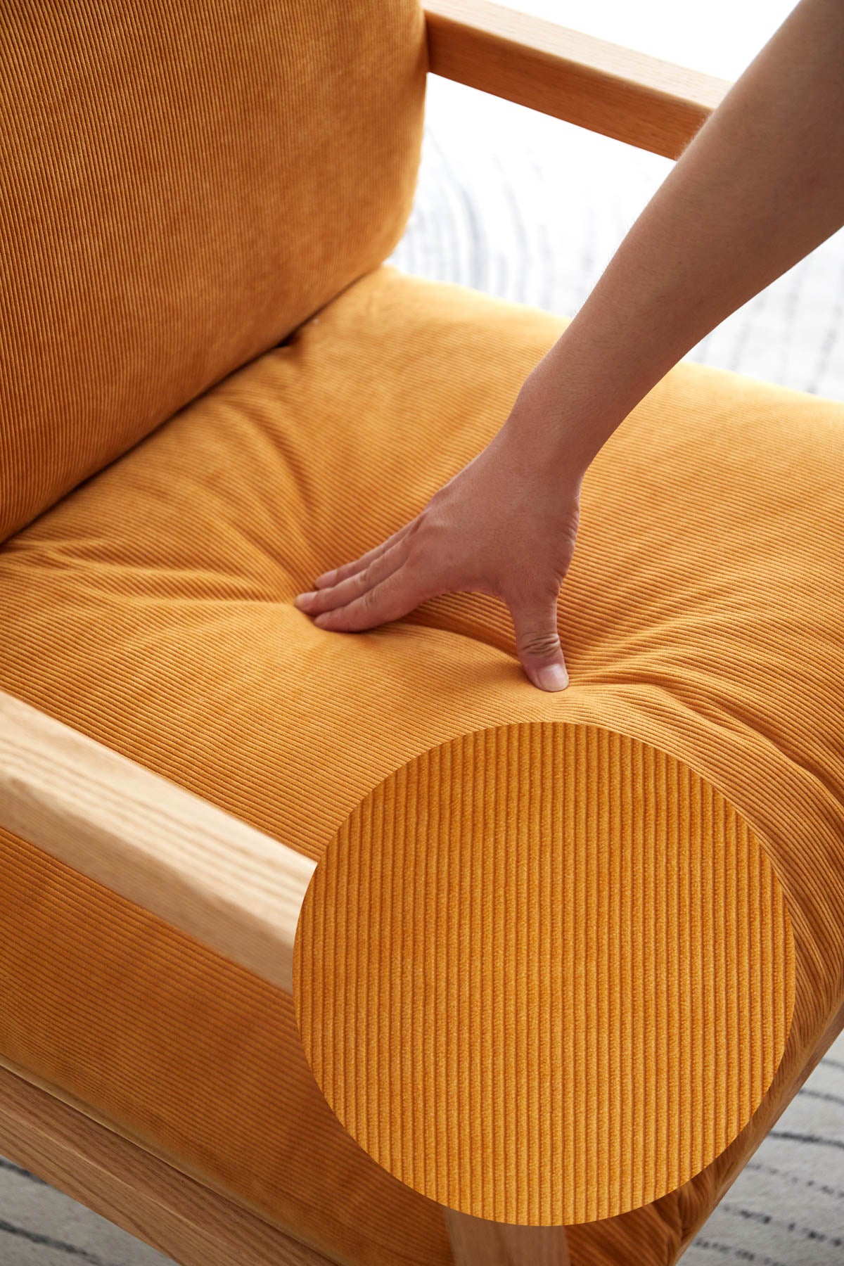 Niane Solid Oak Armchair