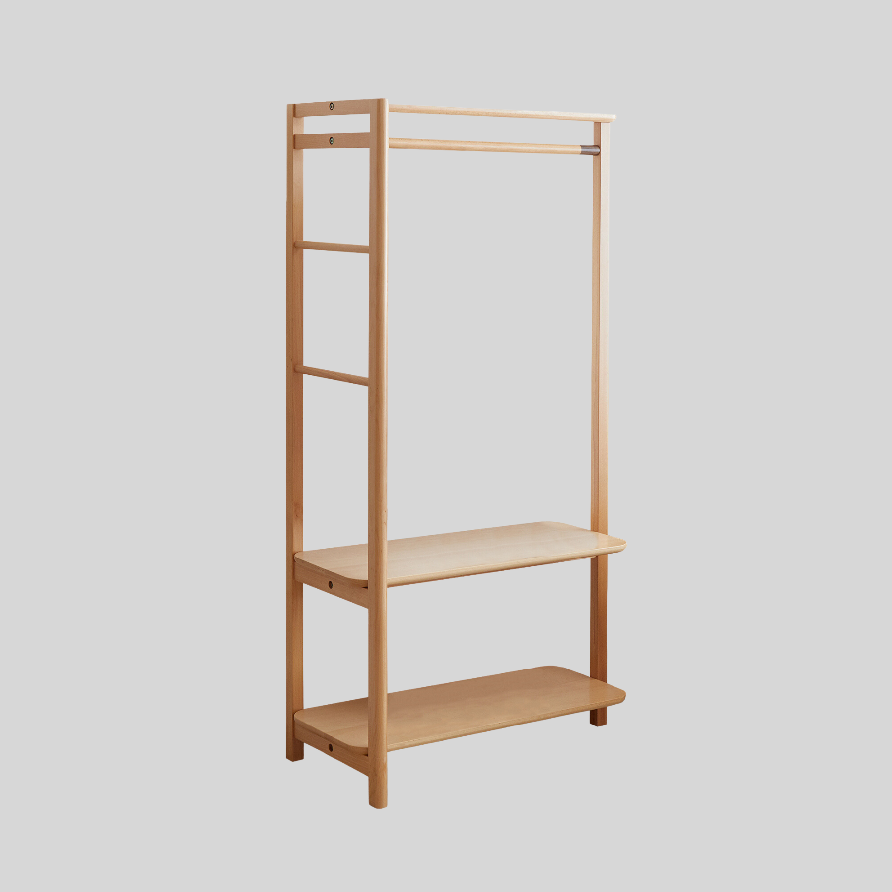 Roskilde 2 Tier Solid Beechwood Clothing Rack