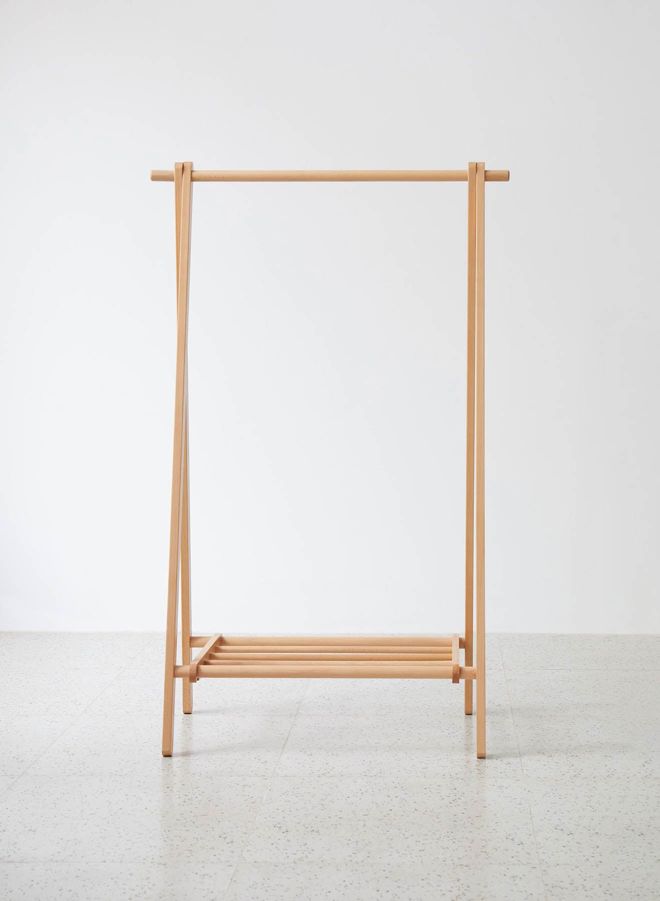 Baros Solid Beech Wood Clothing Rack