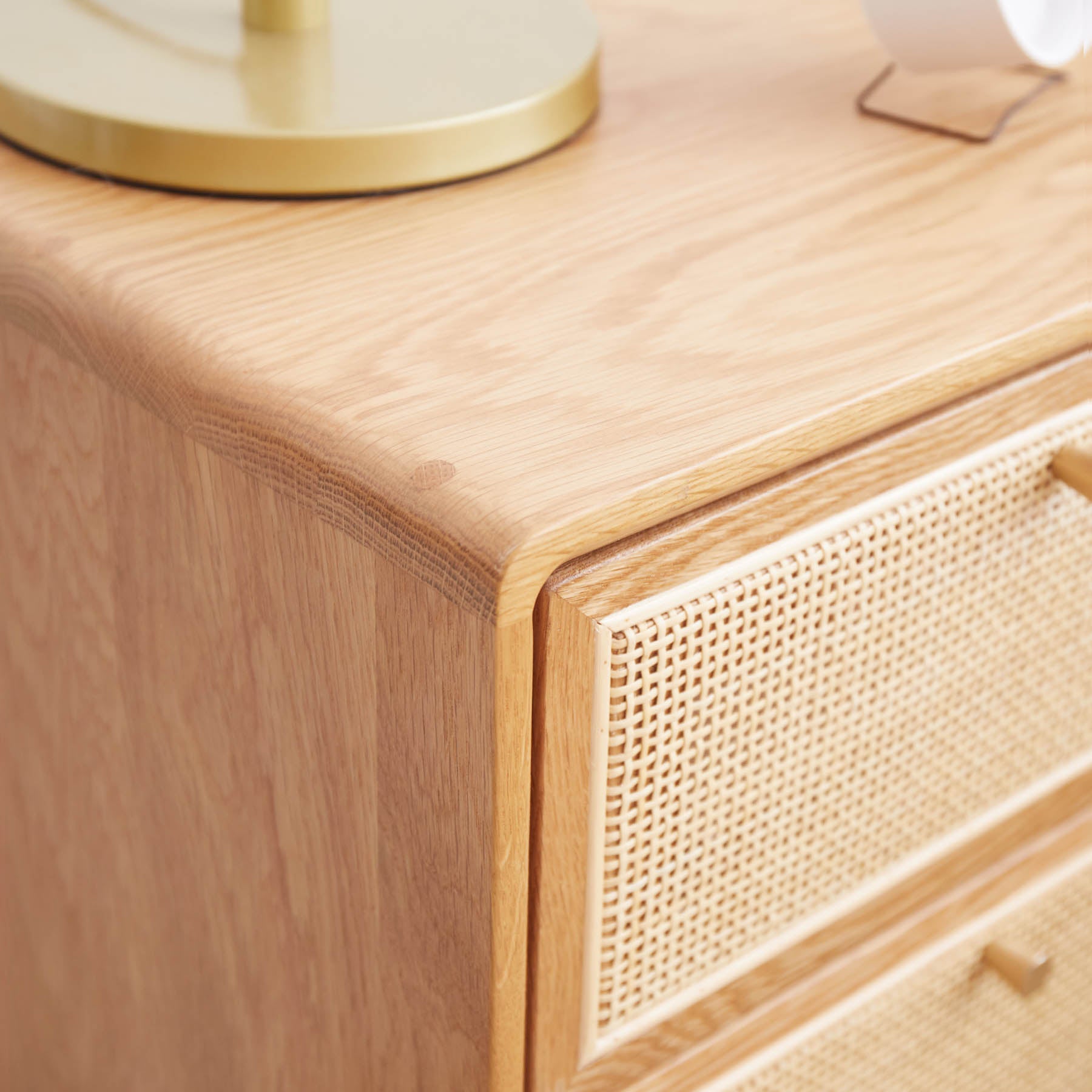 Set of 2 Struer Solid Oak Wood Bedside Table