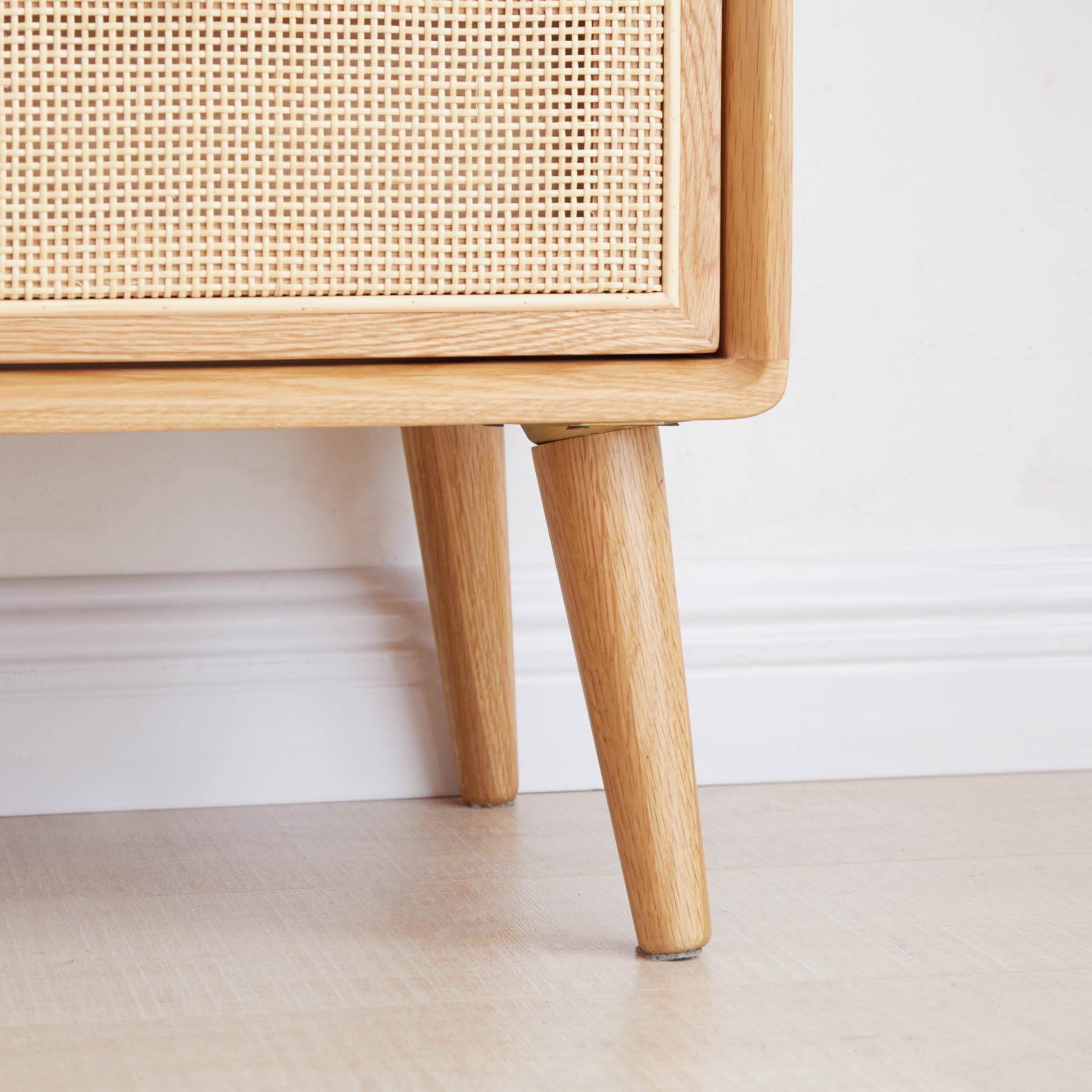 Set of 2 Struer Solid Oak Wood Bedside Table