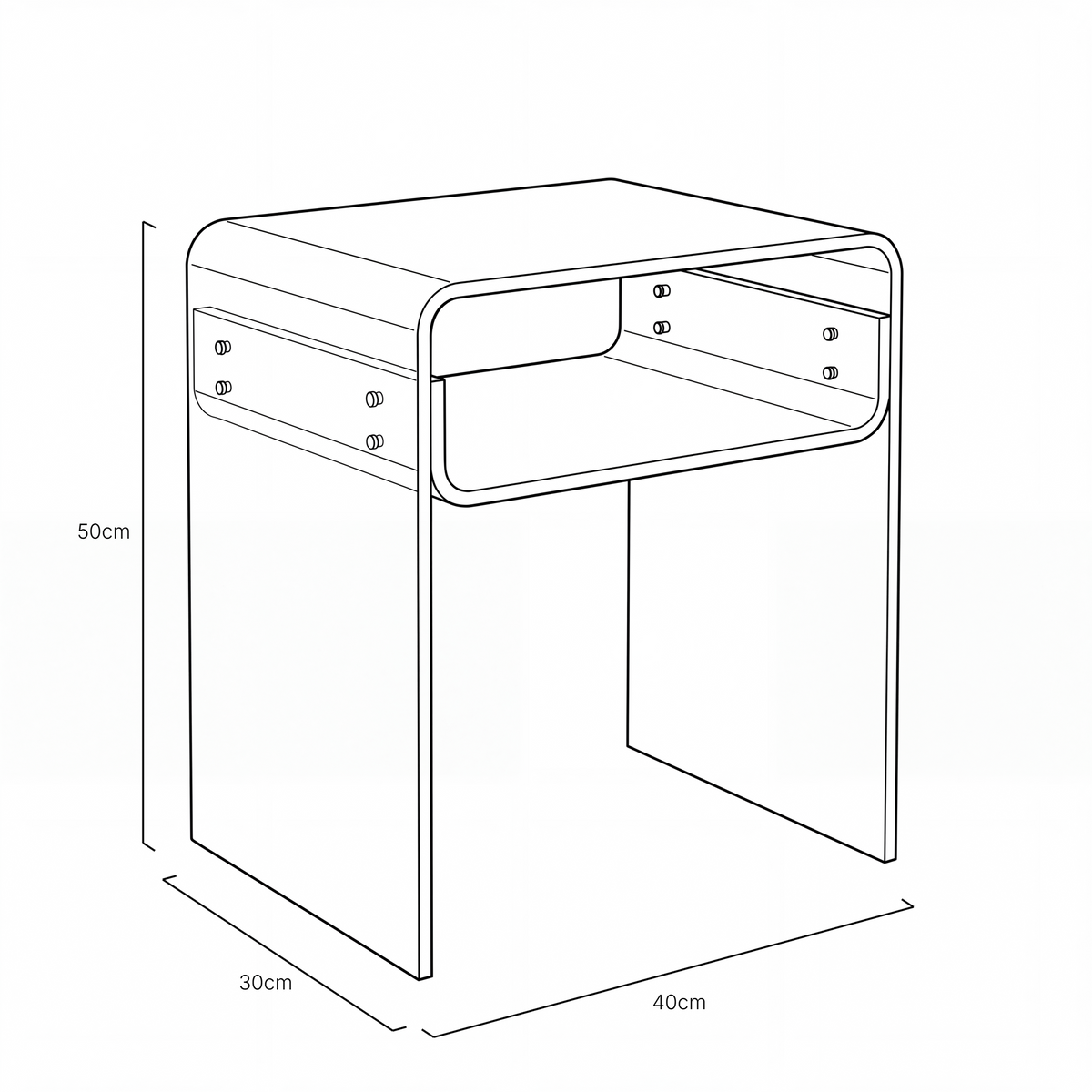 Fredensborg Acrylic Side Table