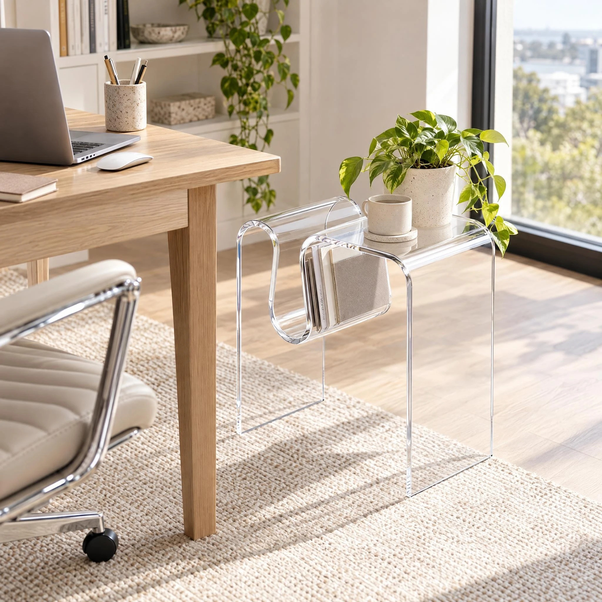 Gentofte Acrylic Bedside Table