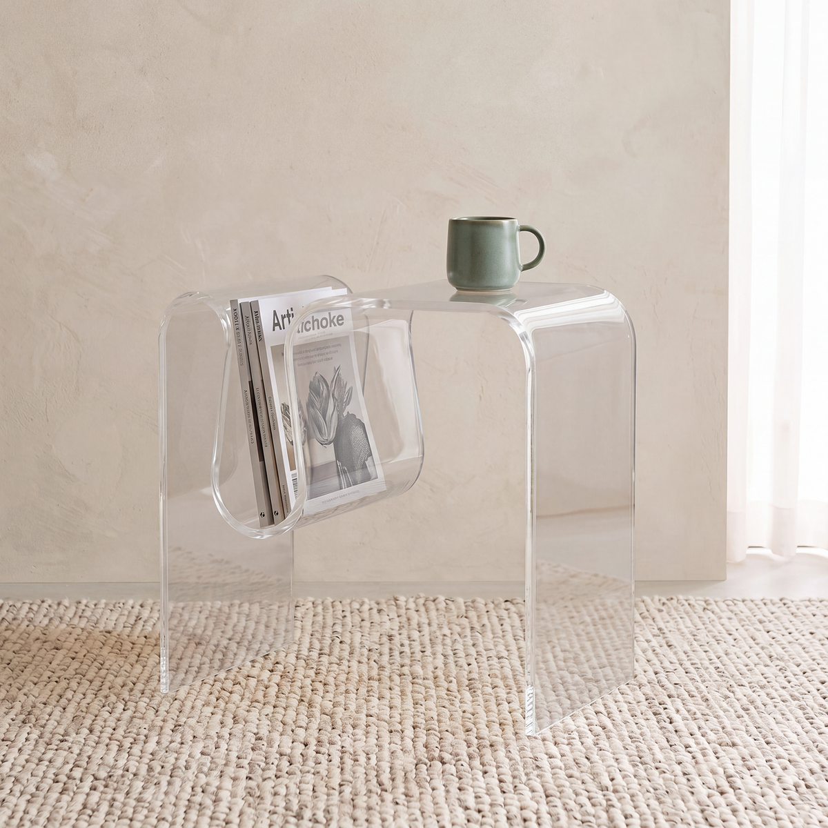 Gentofte Acrylic Bedside Table
