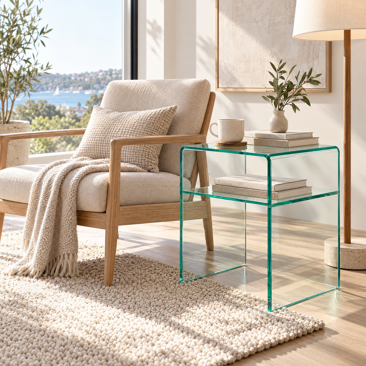 Glostrup Acrylic Side Table