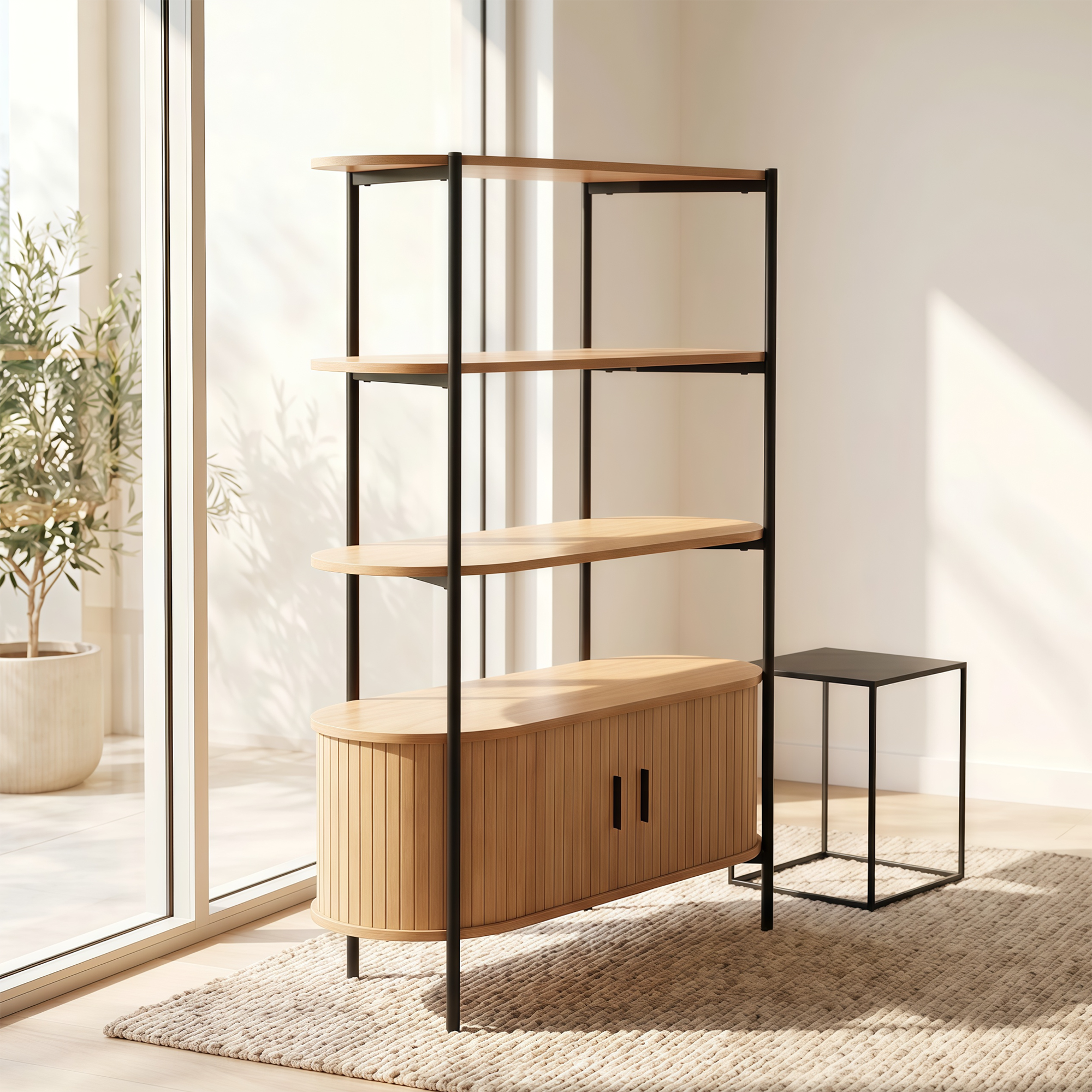 Grindsted 4-Tier Storage Shelves