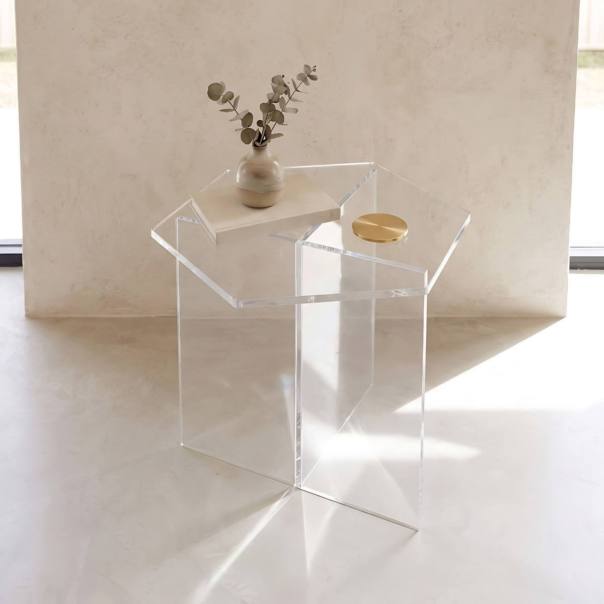 Herlev Acrylic Bedside Table