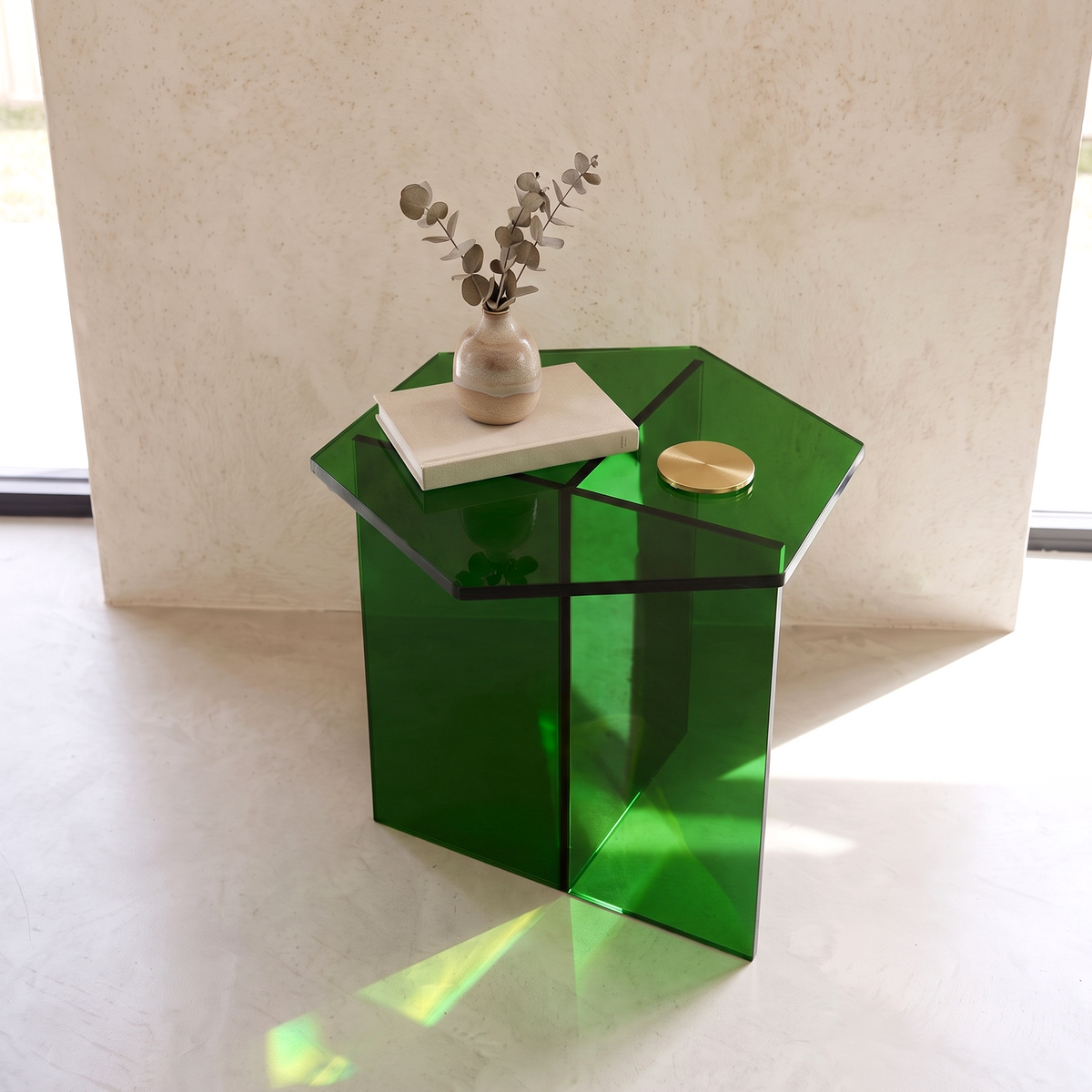 Herlev Acrylic Bedside Table