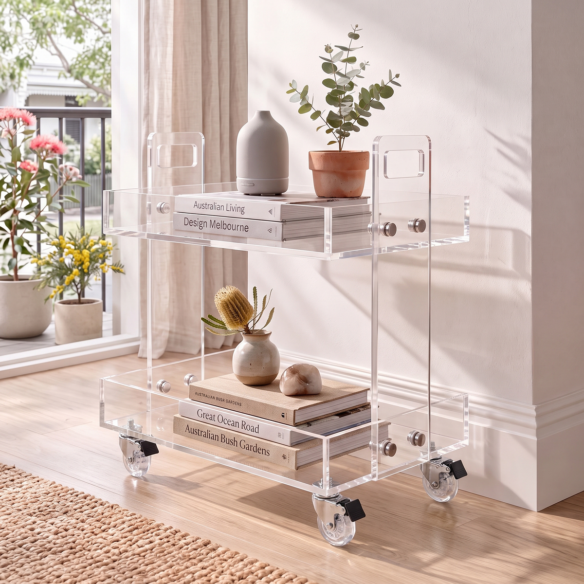 Korsør Acrylic Trolley Cart