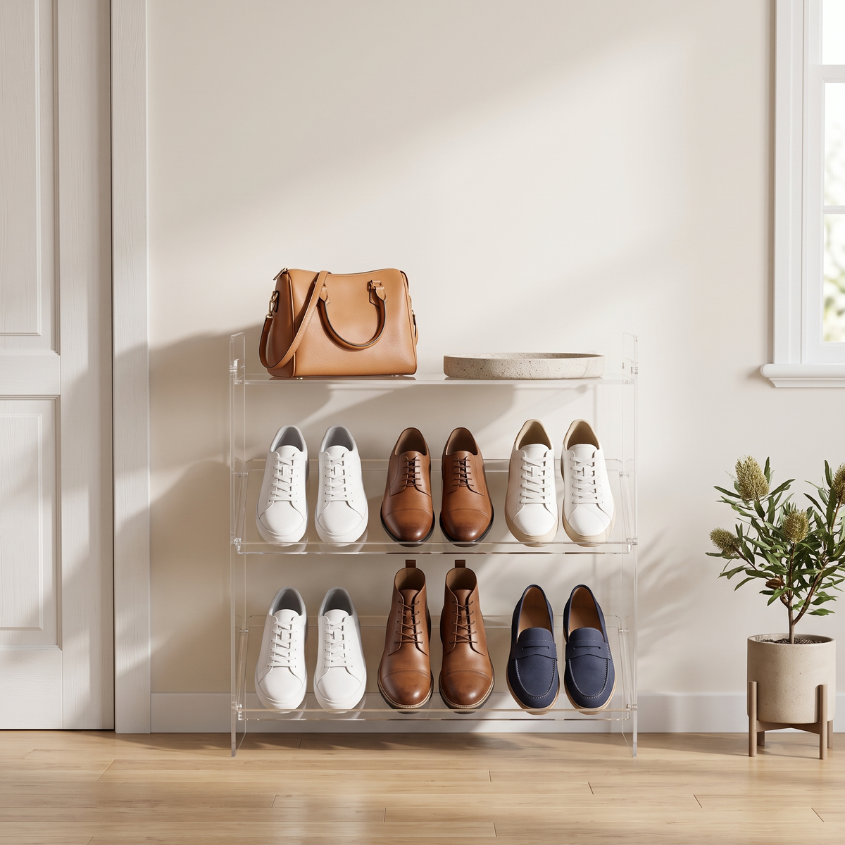 Mandal Acrylic Shoe Rack