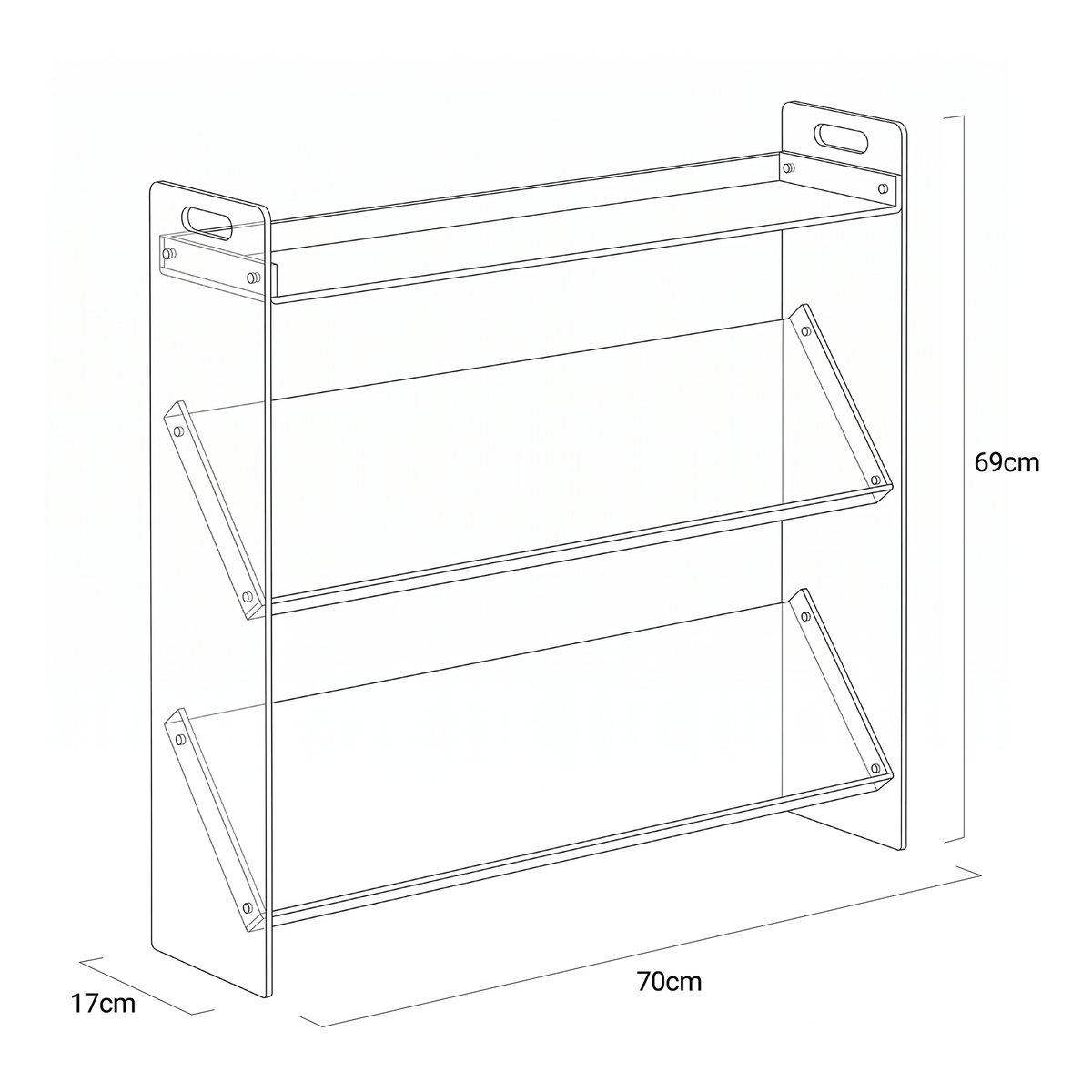 Mandal Acrylic Shoe Rack