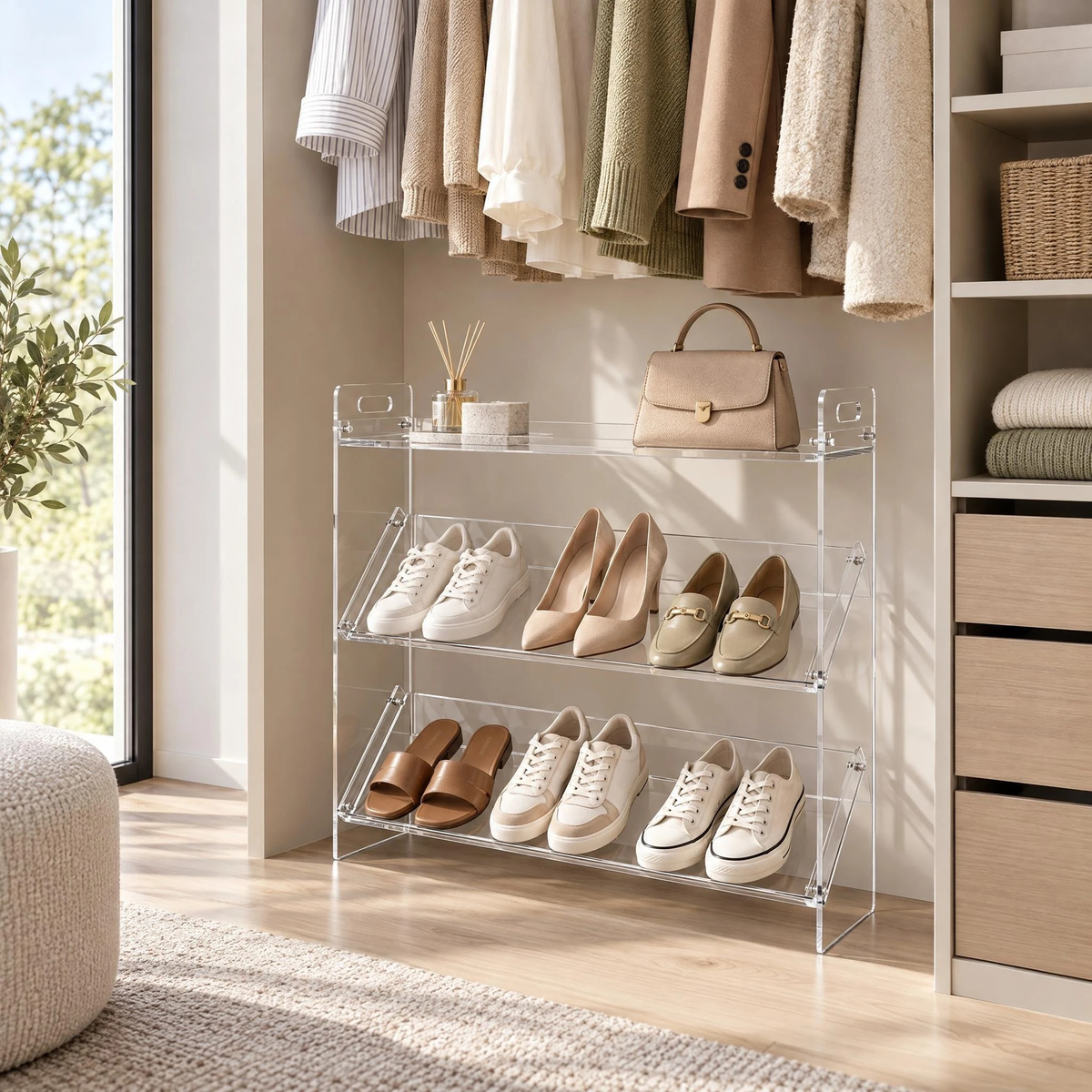 Mandal Acrylic Shoe Rack