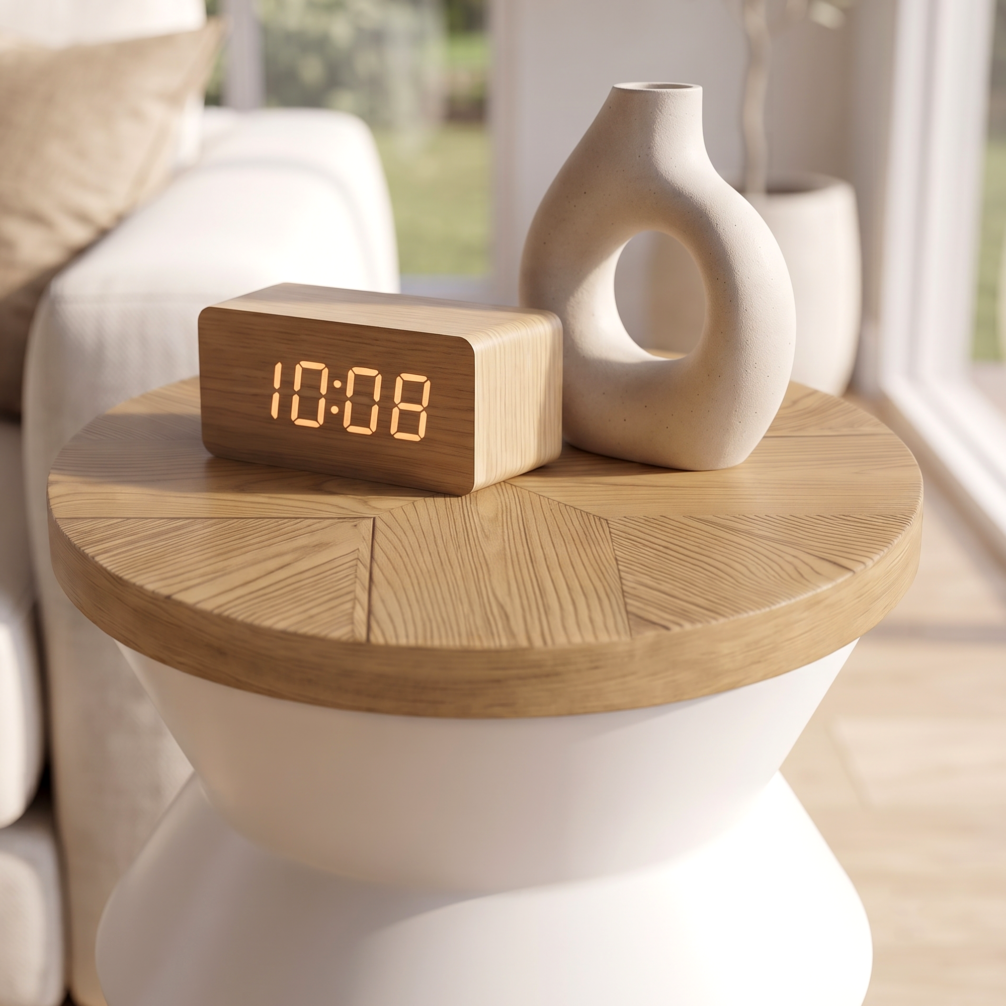 Piteå Sculptural Accent Side Table